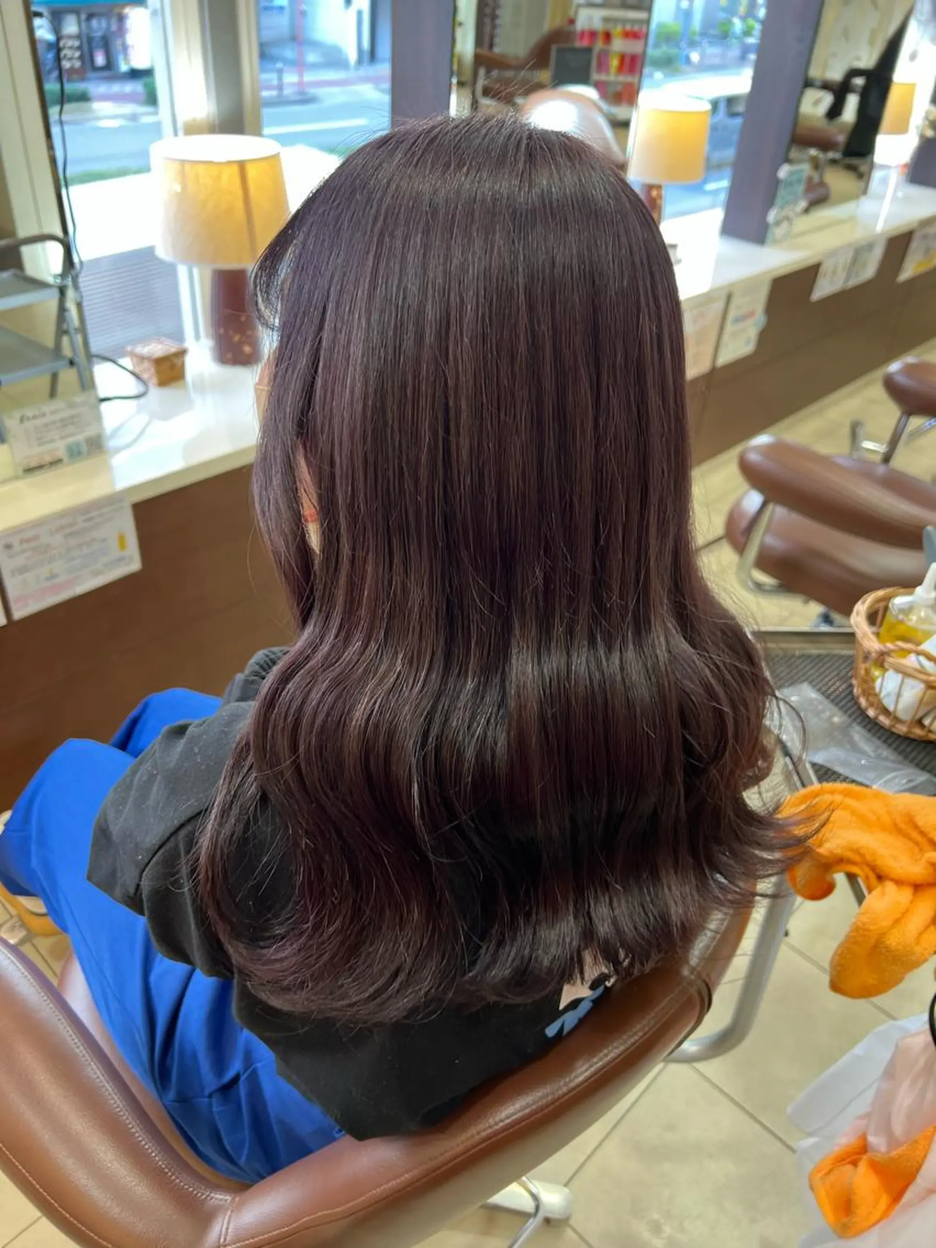 ロング カラー 田中 月菜のヘアスタイル