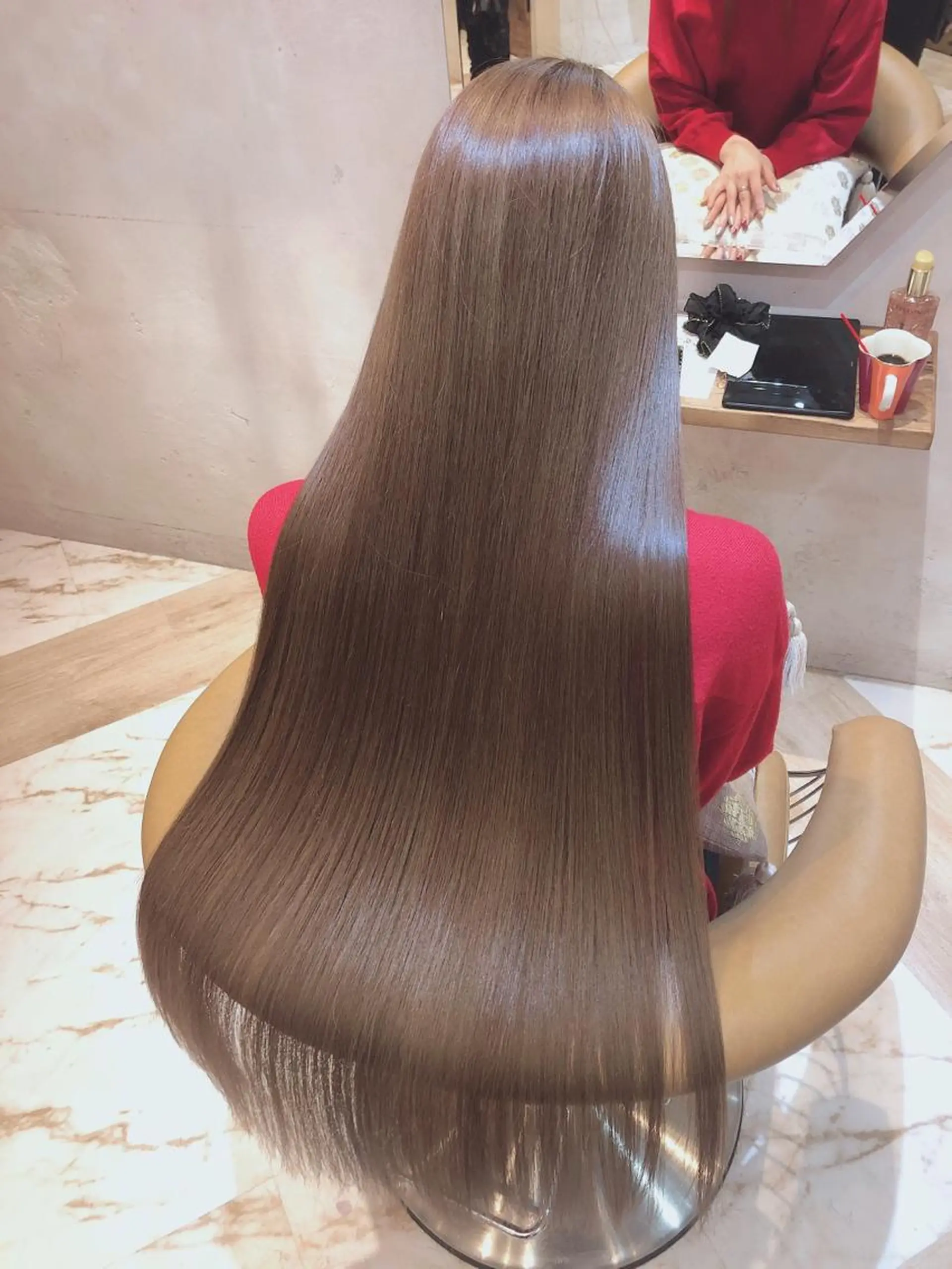 ミディアム カット ヘアカラー トリートメント 代表山口ひな 髪質改善のプロのヘアスタイル