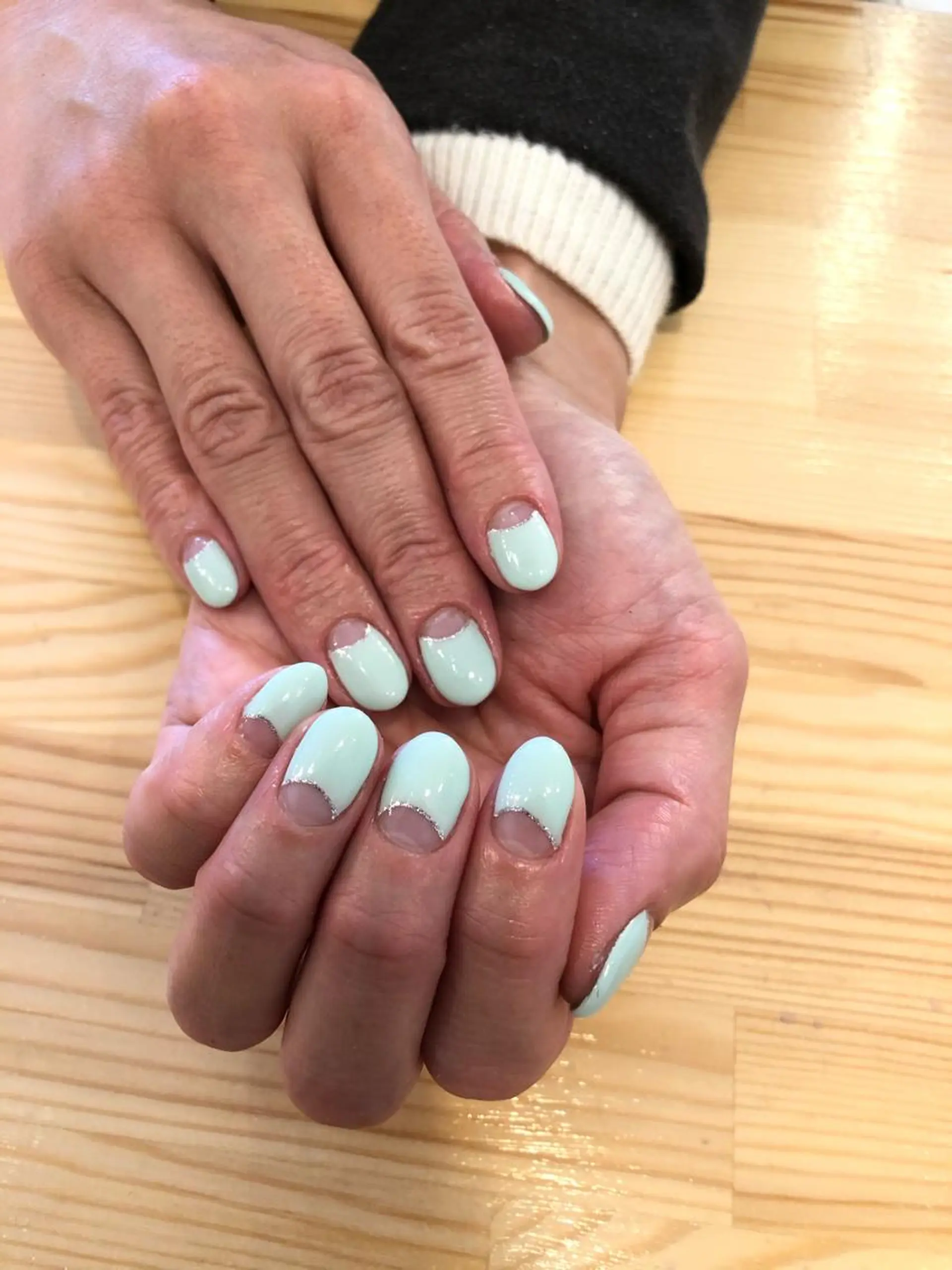 ネイル フレンチネイル ハンドネイル NAIL Alaia 𓇼SHIORIのネイルデザイン