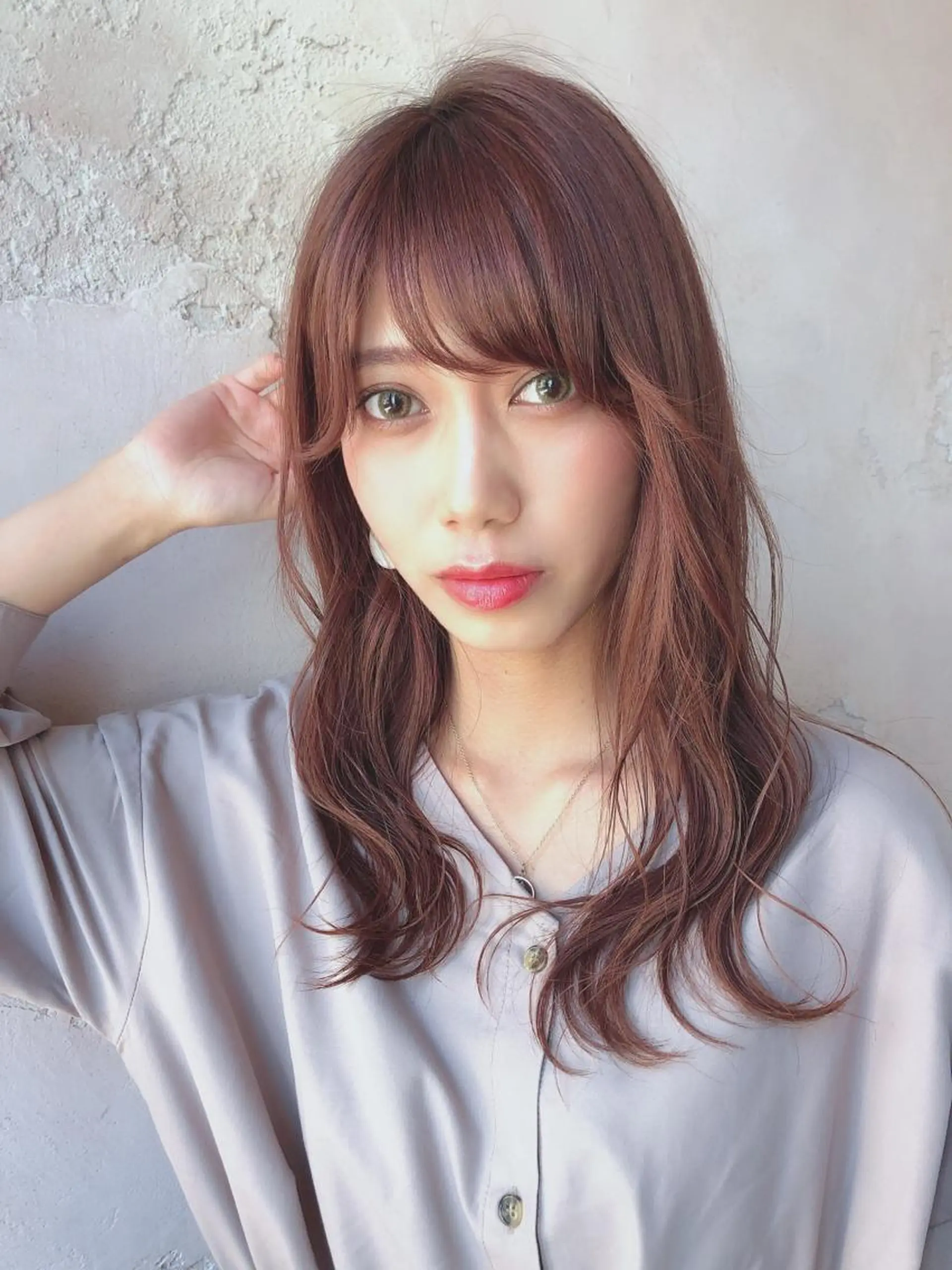 ミディアム カット ヘアカラー トリートメント 代表山口ひな 髪質改善のプロのヘアスタイル