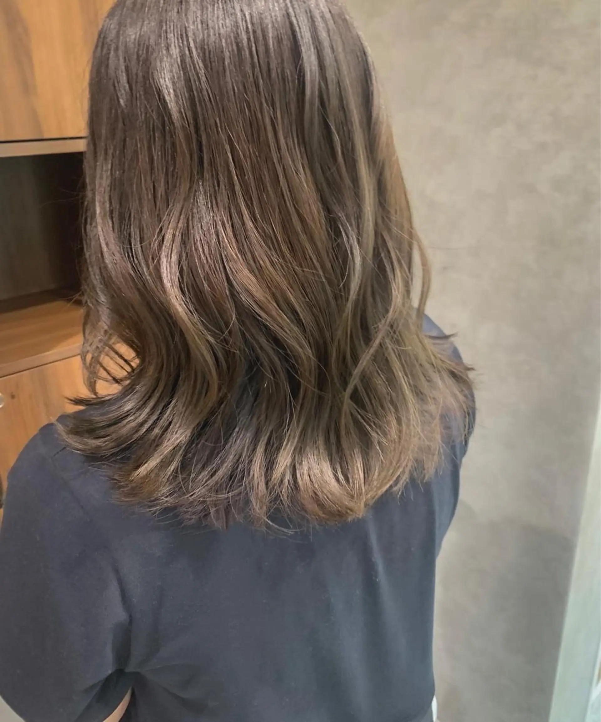 ミディアム カラー グレージュ カット ヘアカラー トリートメント stylist  ＊ mahoのヘアスタイル