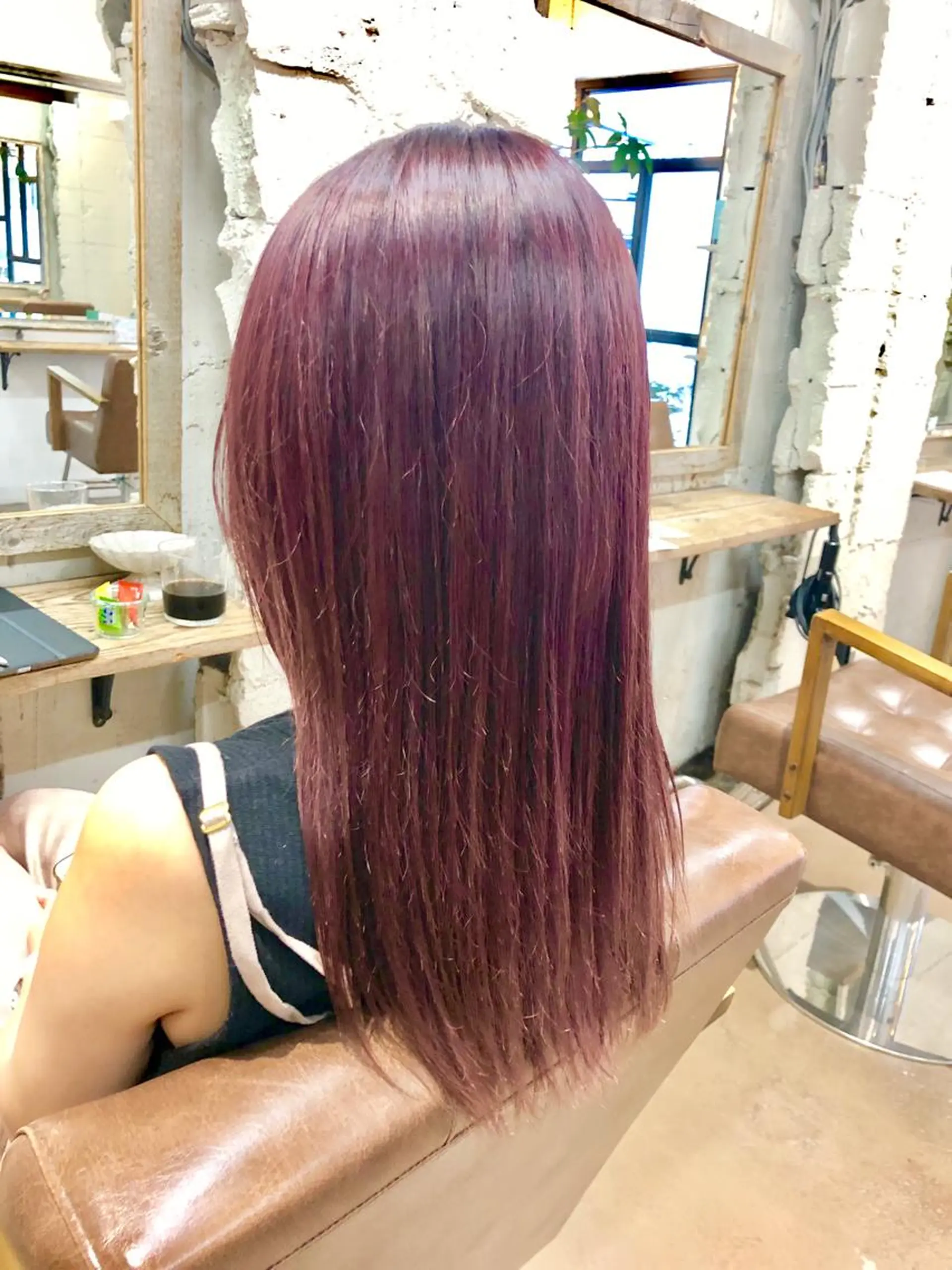 ロング カラー イルミナカラー ラベンダーカラー ラベンダーピンク ピンクカラー 桐原 竜也のヘアスタイル