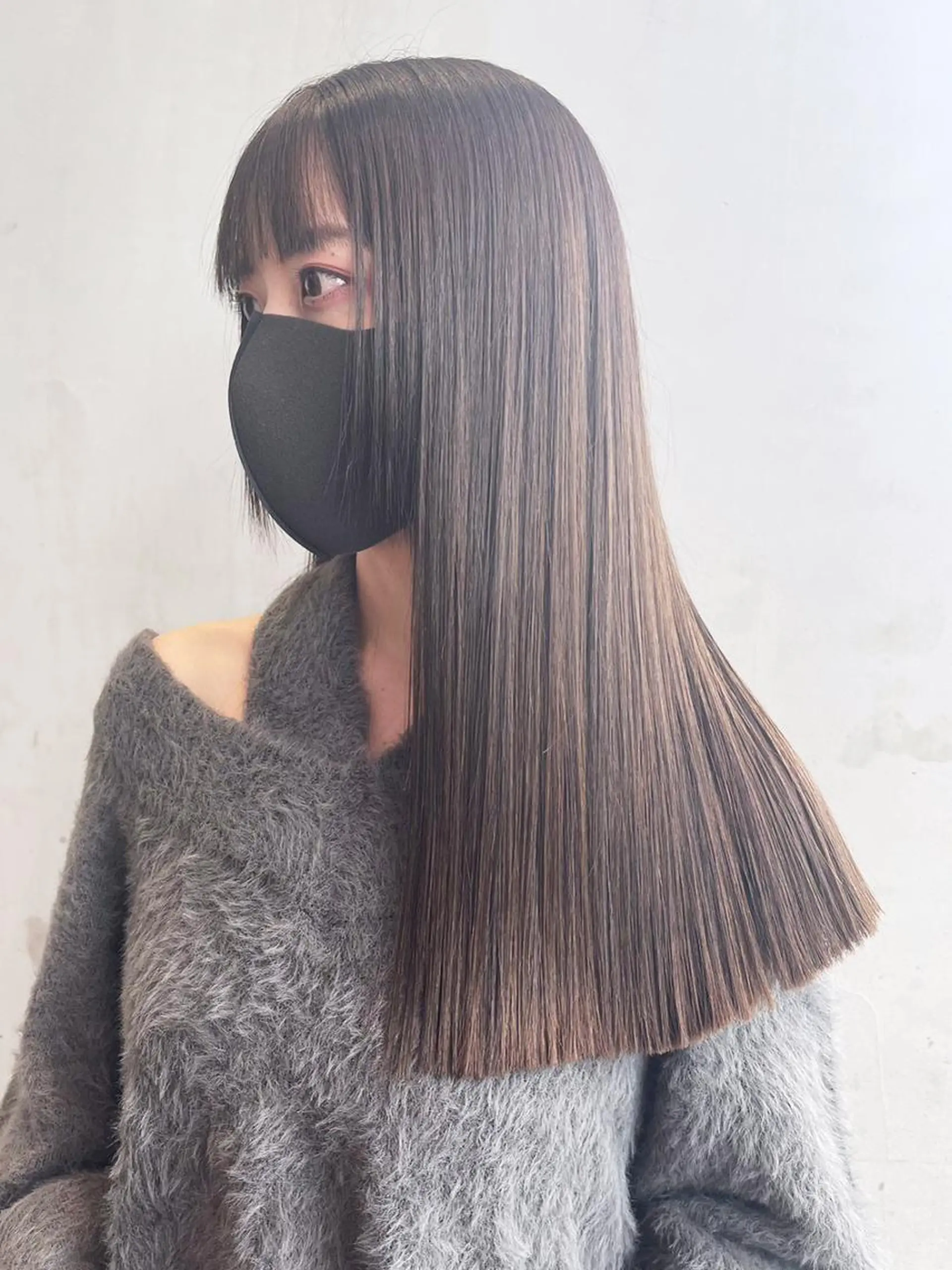 セミロング カラー パーマ ヘアアレンジ ストレートパーマ カット ヘアカラー トリートメント ITbyALBUM 八王子店のヘアスタイル