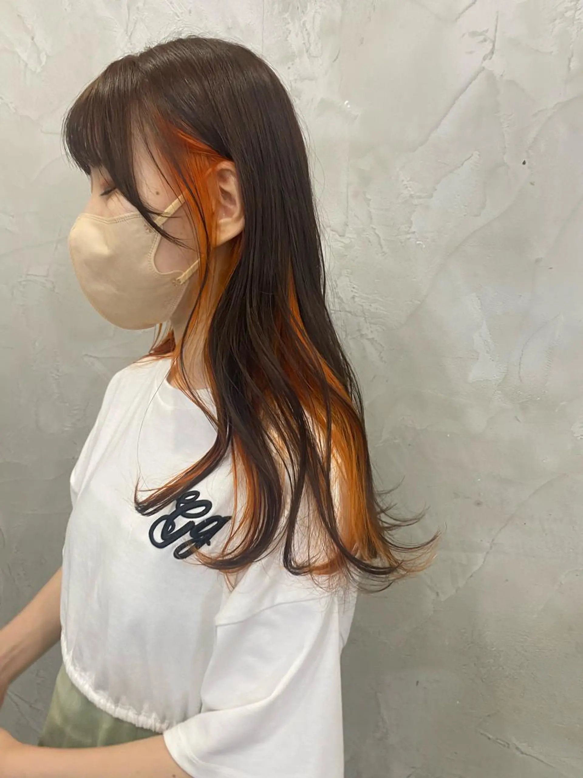 ロング カラー 佐伯 鼓乃美のヘアスタイル