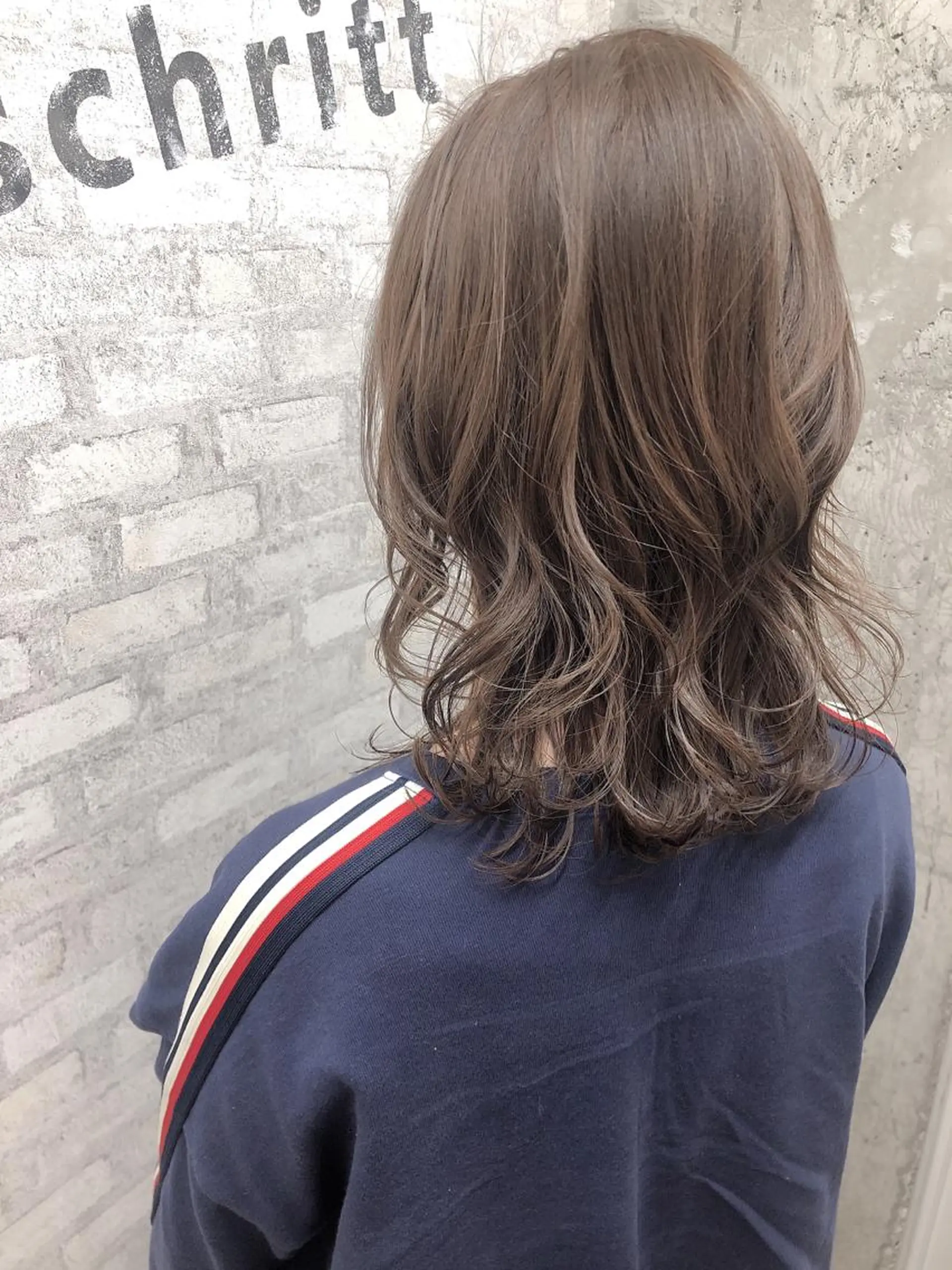ミディアム カラー ベージュカラー ブリーチ ブラウンカラー ブリーチなしカラー SALOWIN 二子玉川店所属・kei_____ SALOWINのヘアスタイル
