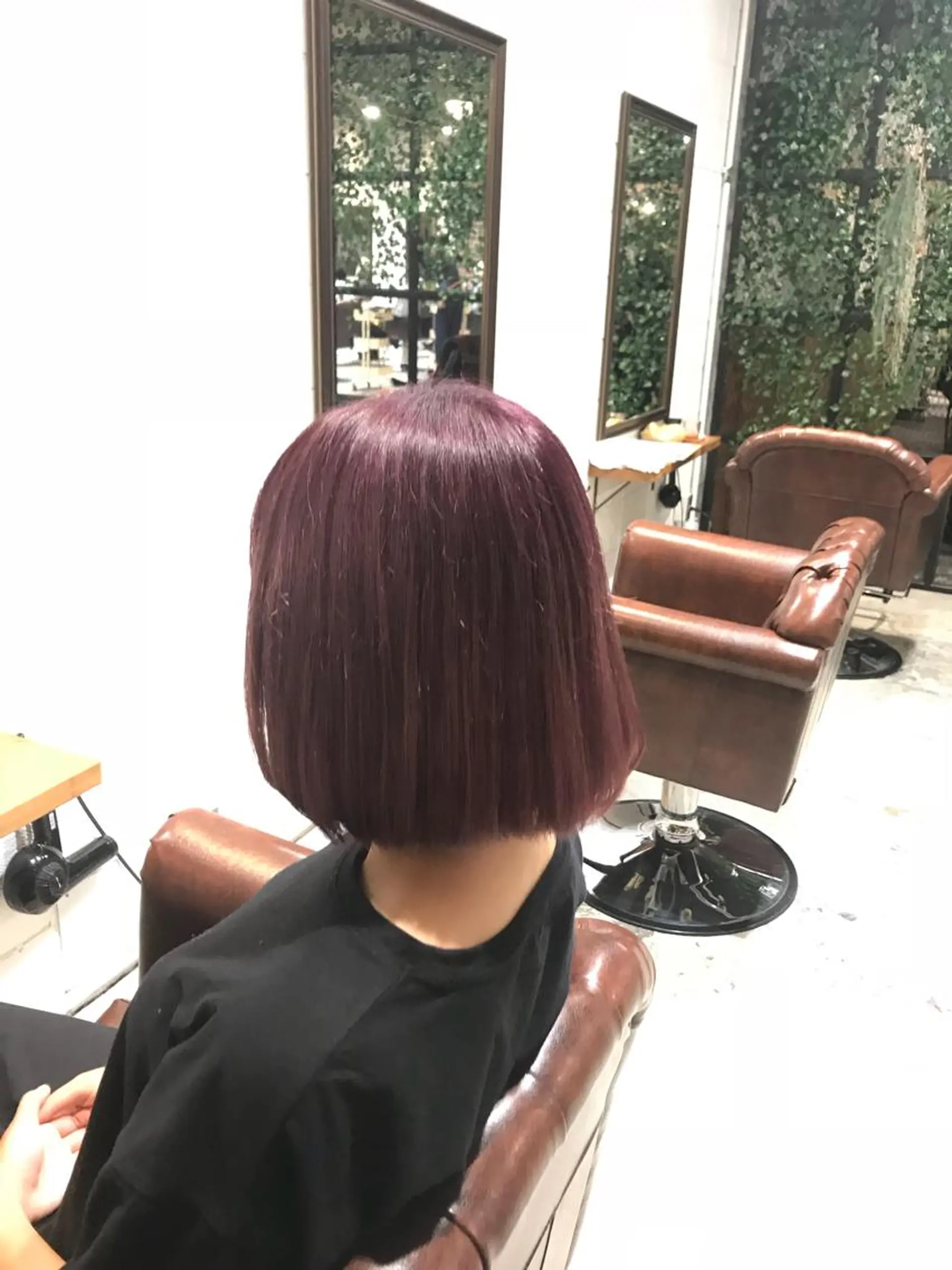 ショート カラー パーマ ヘアアレンジ キッズ ブリーチ 透明感カラー バイオレットカラー Forest. -髪質改善-のヘアスタイル