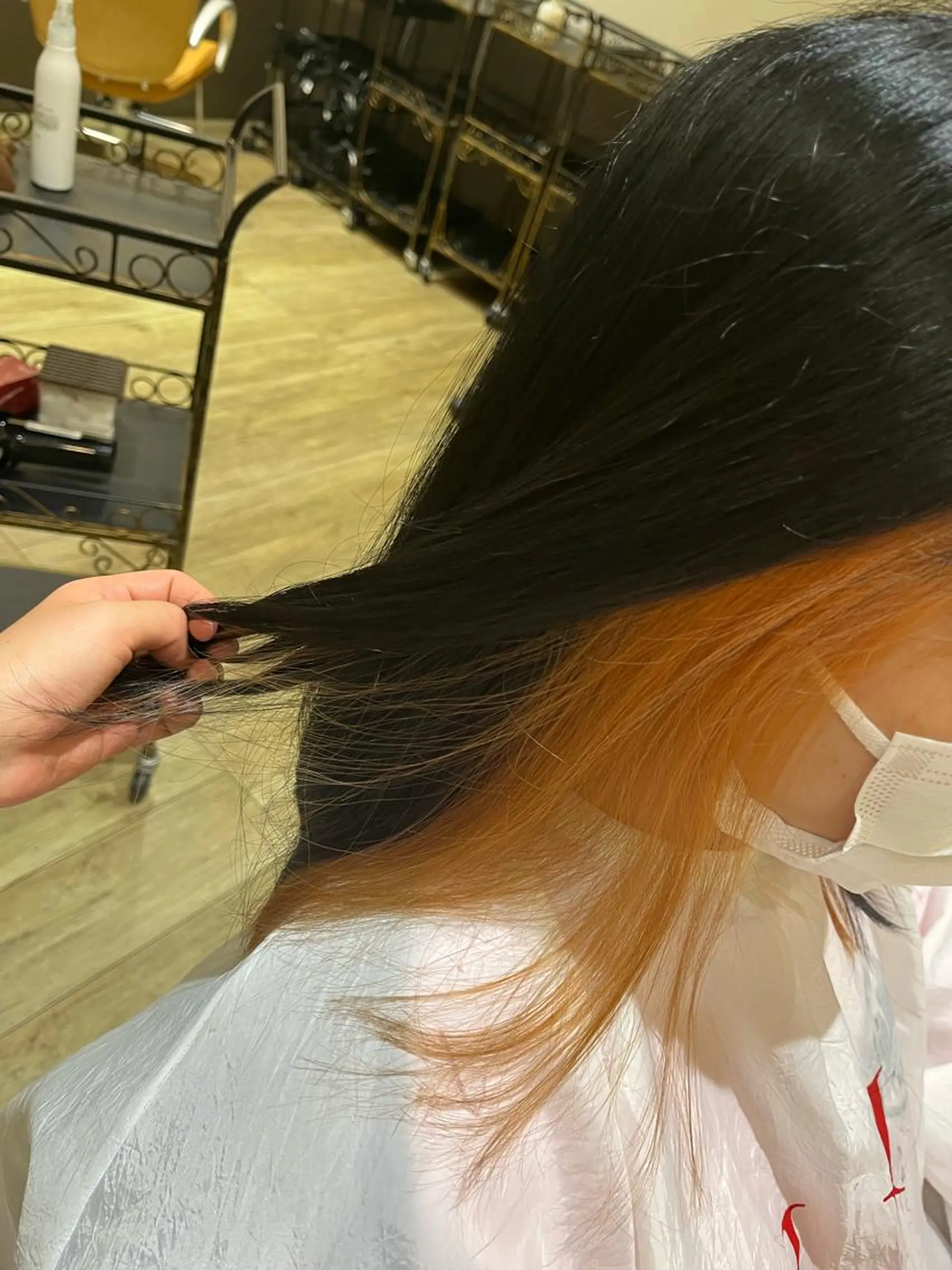 ミディアム カラー ヘアアレンジ 桑原 りゆのヘアスタイル