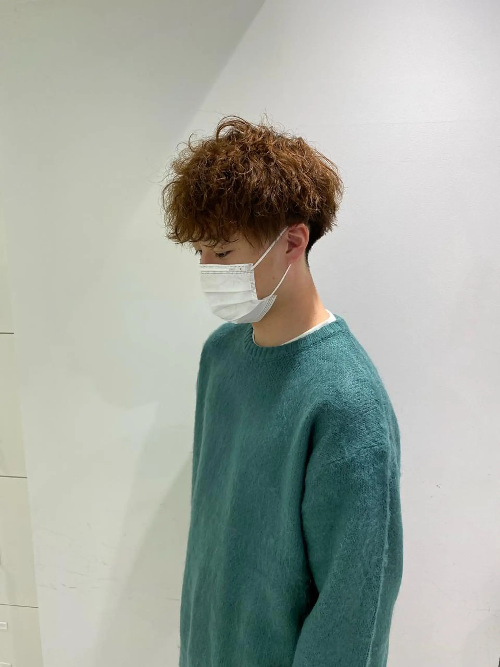 ミディアム カラー パーマ メンズ カット パーマ トリートメント ヘッドスパ ヘアセット 川崎1メンズパーマ師 🌀岩﨑弘成🌀のヘアスタイル