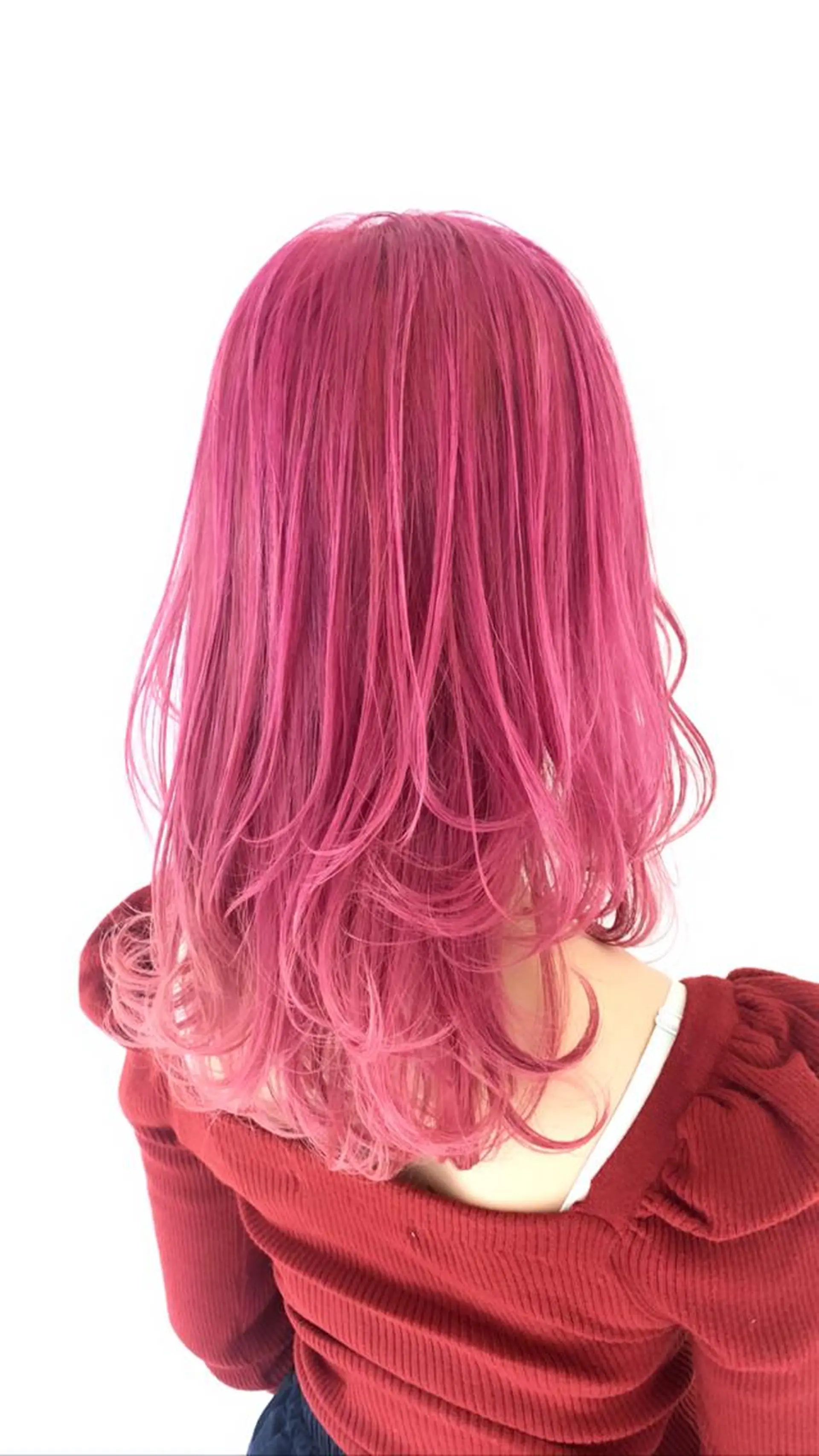 セミロング カラー ピンクカラー レイヤーカット ウルフカット ヘアカラー トリートメント ✨髪のソムリエ✨ 岩川和生（店長）🦄のヘアスタイル