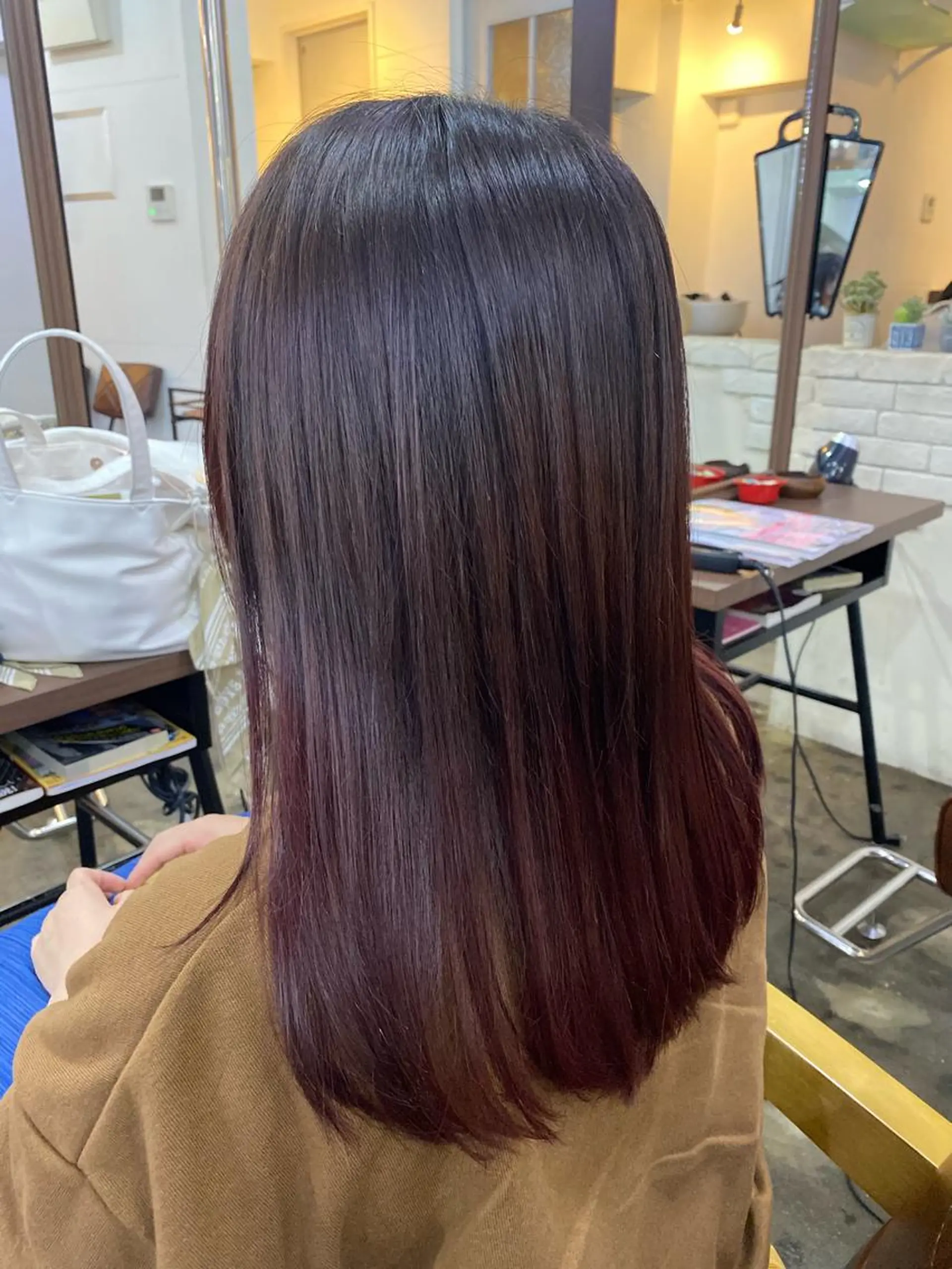 ロング カラー ヘアアレンジ 【艶髪×韓国風】 毛流れ職人 RYOのヘアスタイル