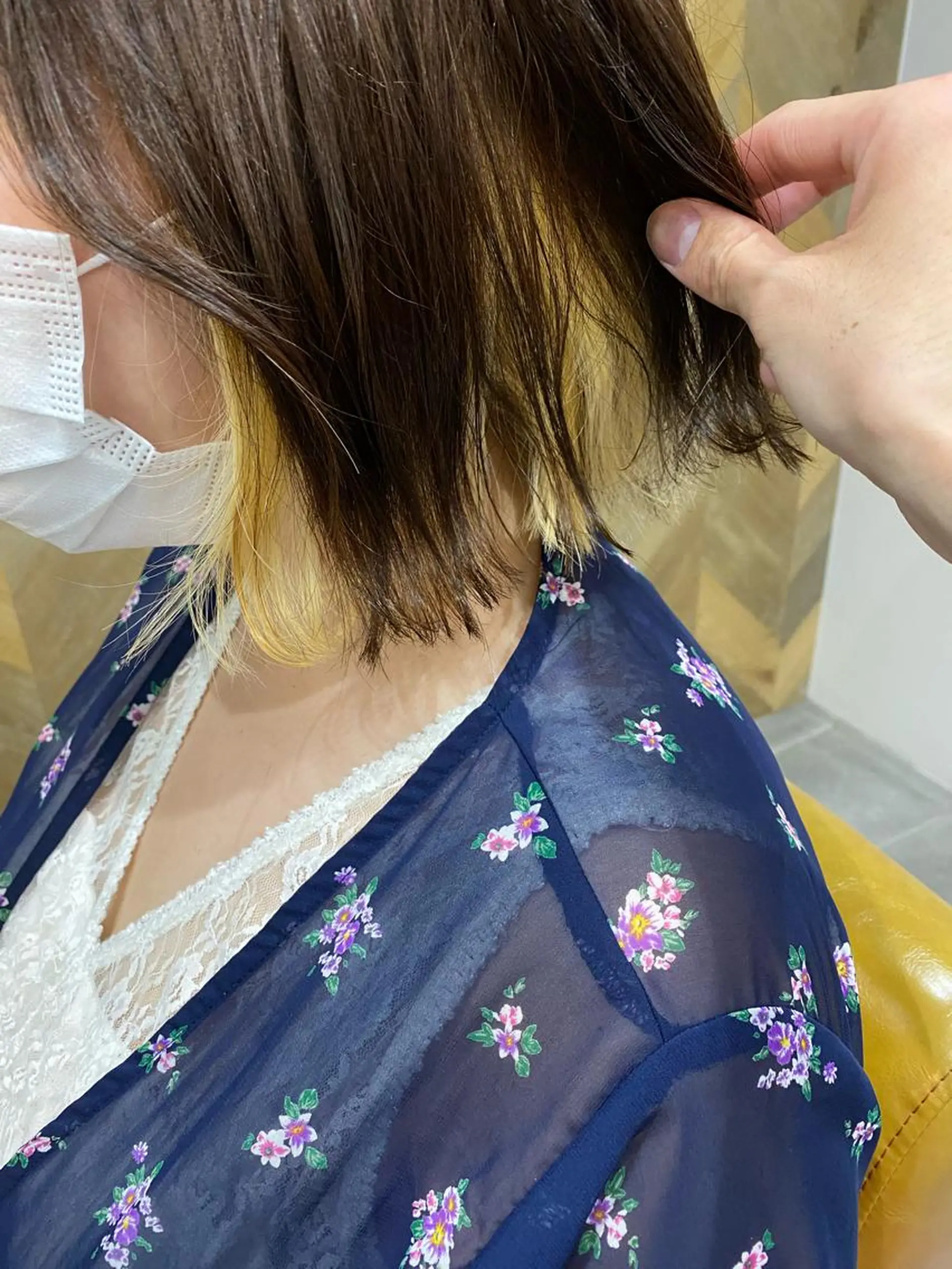 ミディアム SHIAN立川 及川望のヘアスタイル