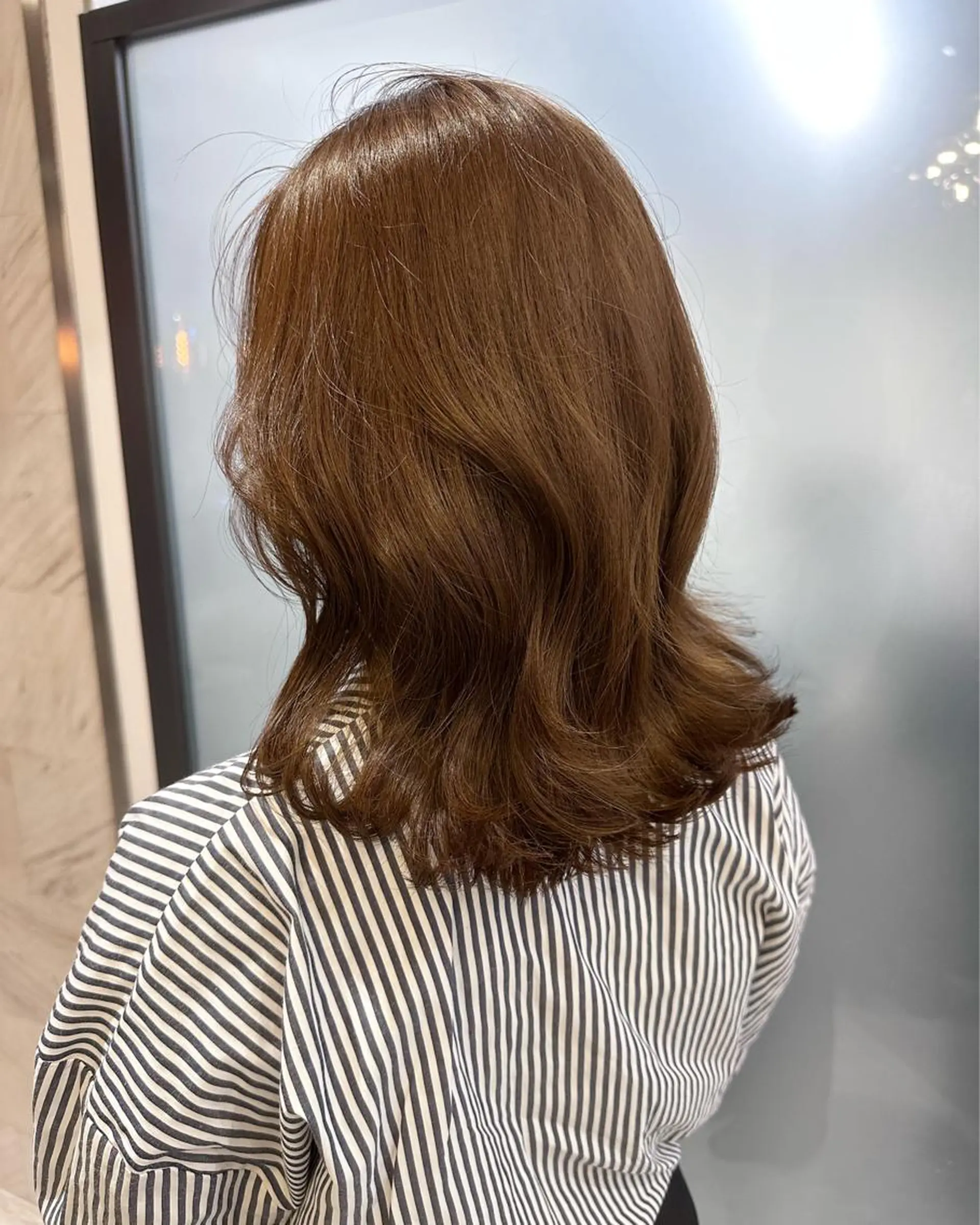 カラー ブリーチ ブリーチなしカラー 天神美容室 hack所属・水岡 佳奈美のヘアスタイル