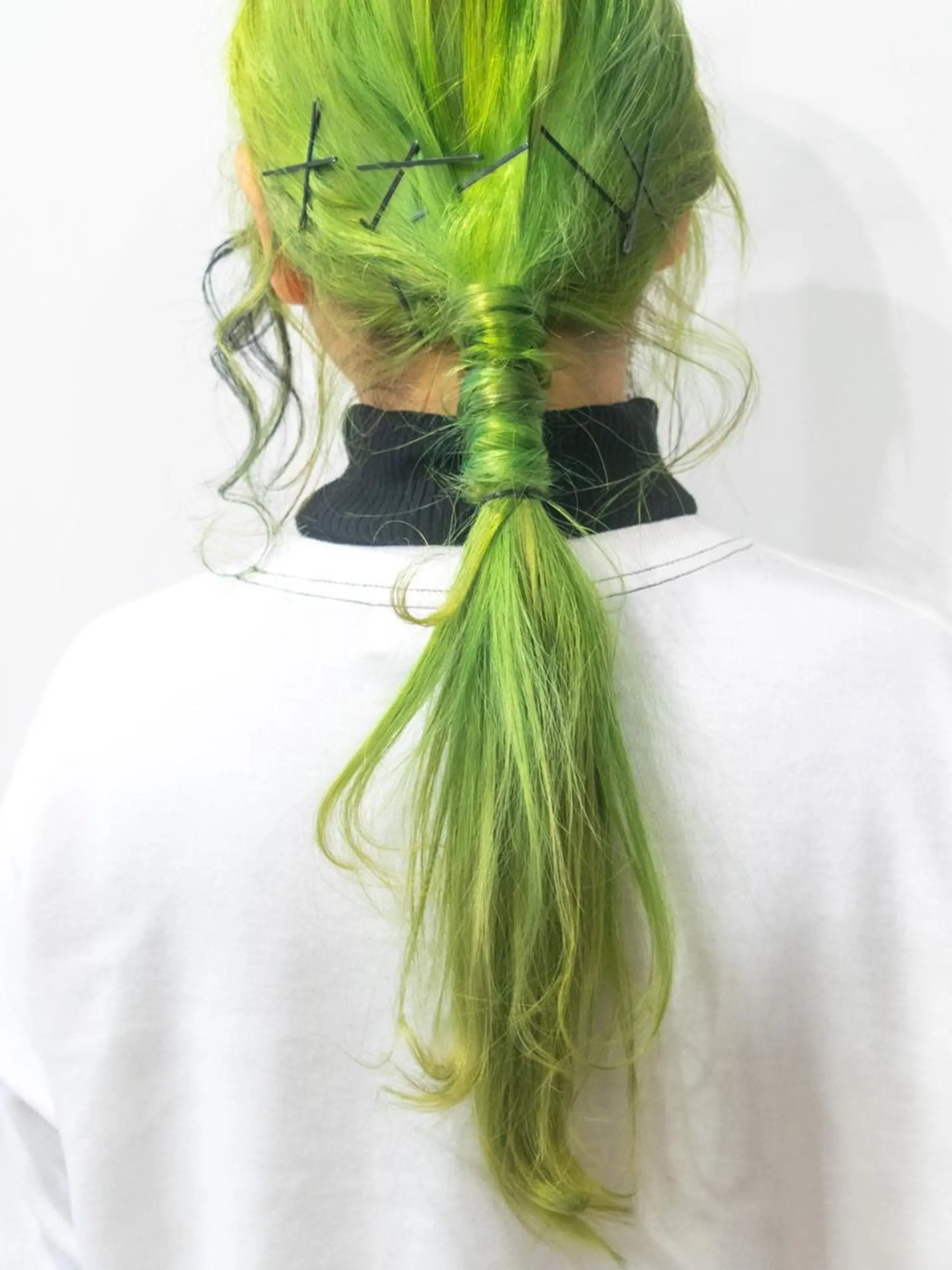 ヘアアレンジ 簡単アレンジ ヘアセット ハイトーンカラー RYUのヘアスタイル