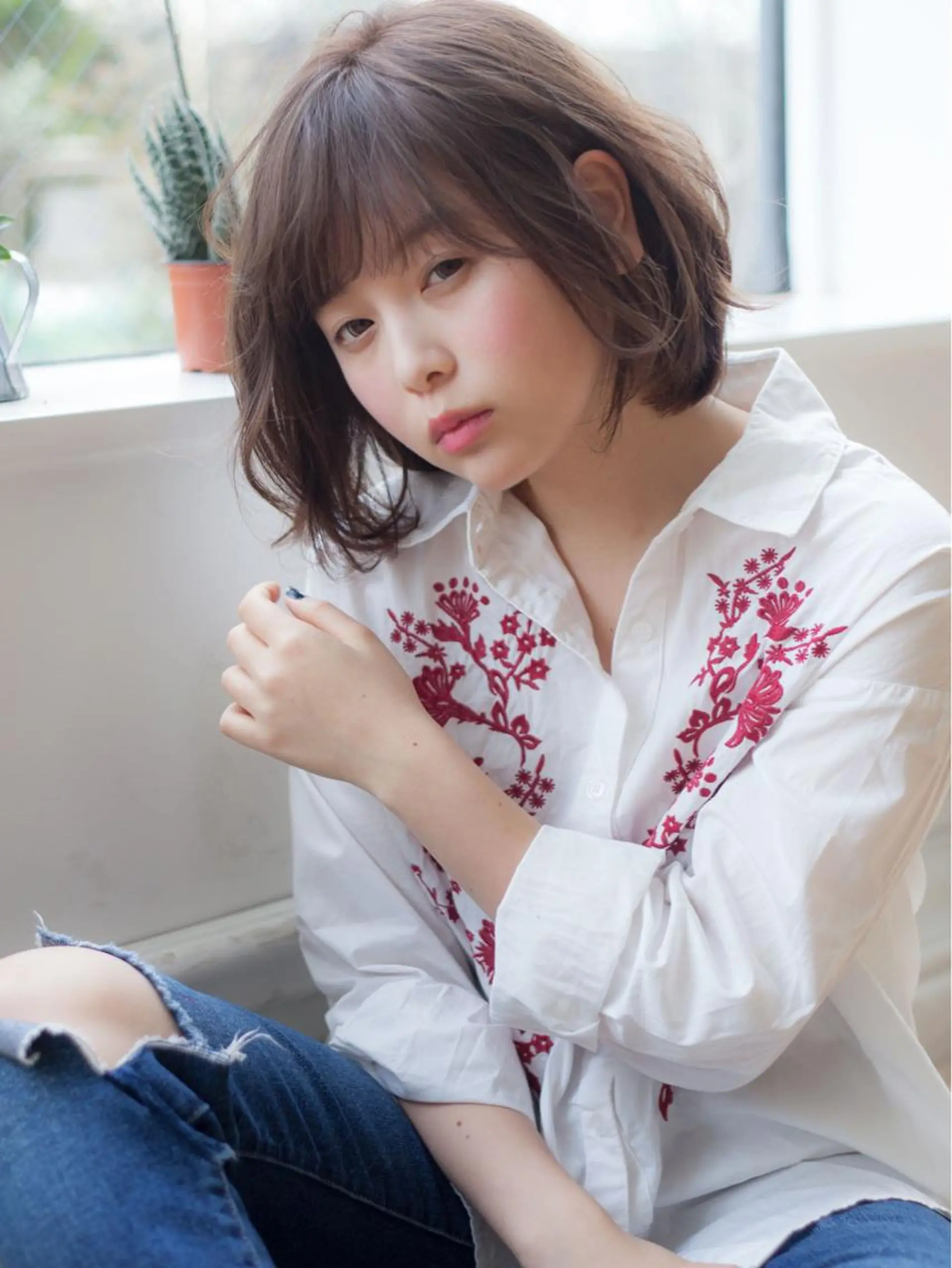パーマ ボブ VIVIE【ヴィヴィ】所属・髪質改善/韓国風 レイヤー/田村祐樹のヘアスタイル
