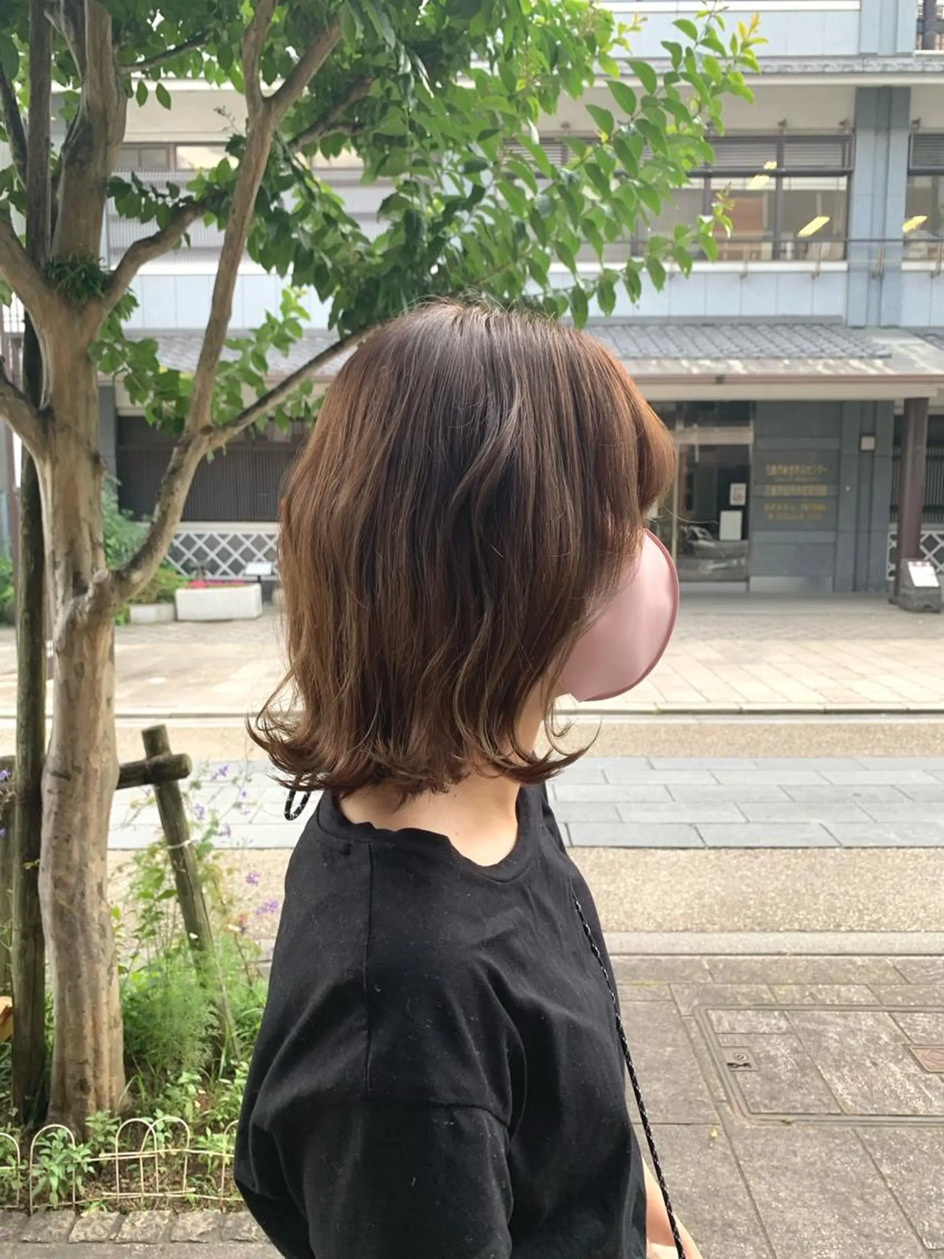 ミディアム カラー 外ハネヘア Lunapiena所属・Lunapiena 🫧ナナのヘアスタイル