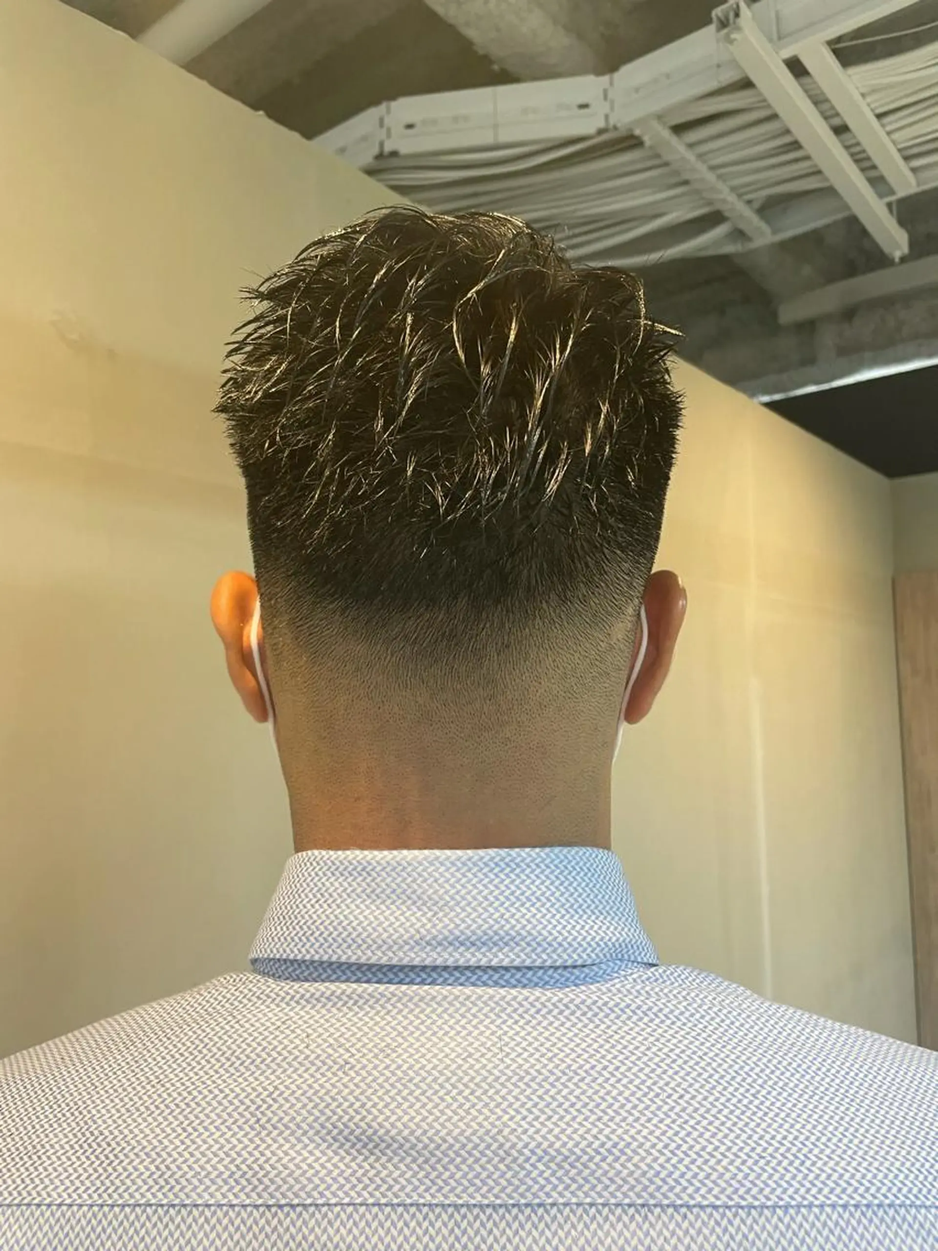 ショート メンズ フェードカット スキンフェード Men's hair salon First 中百舌鳥店所属・First なかもず 店 YUKIのヘアスタイル