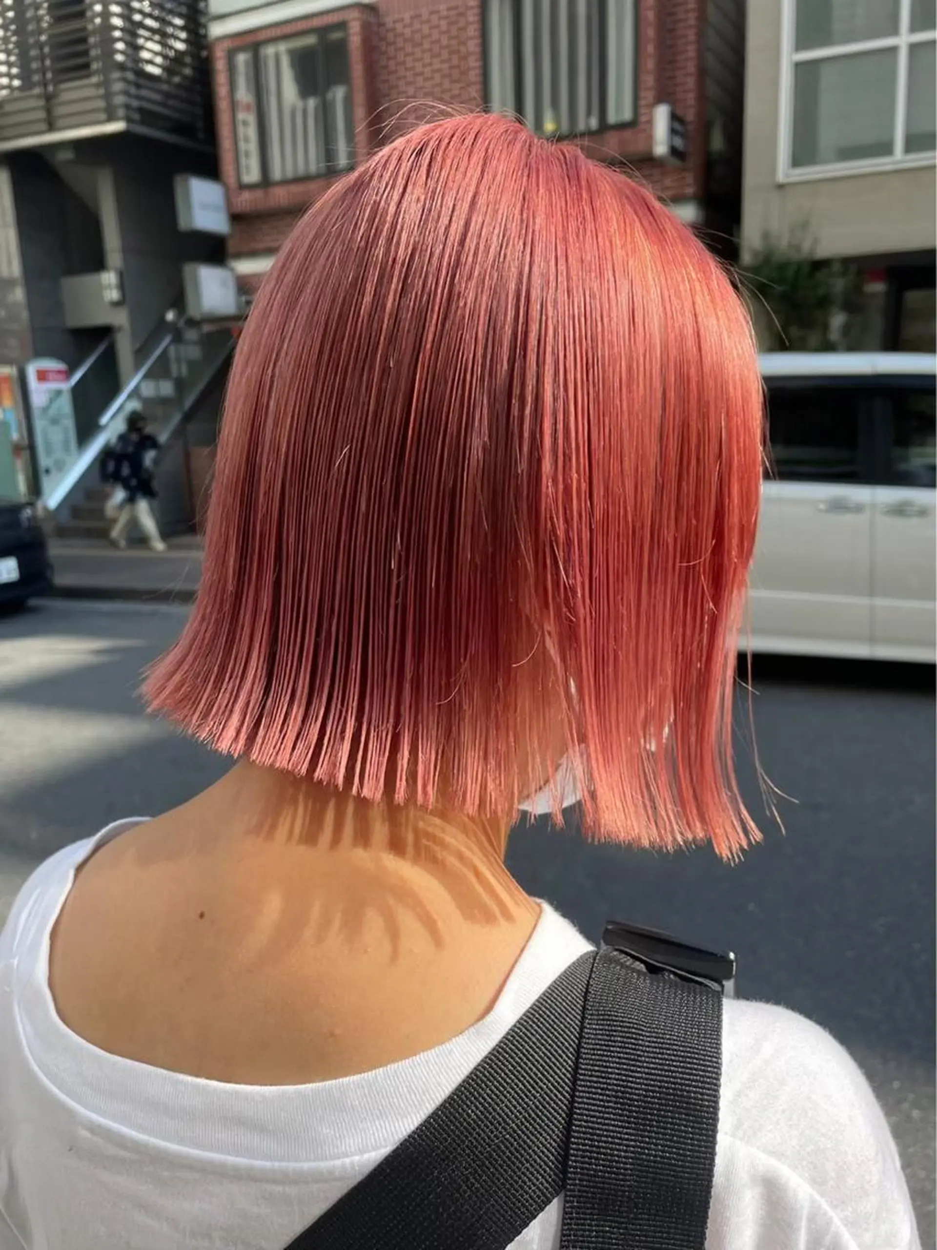 ミディアム カラー ブリーチ ケアブリーチ 透明感カラー デザインカラー ダブルカラー ヘアカラー トリートメント メンズ特化/マツエク AYAKA🌙のヘアスタイル