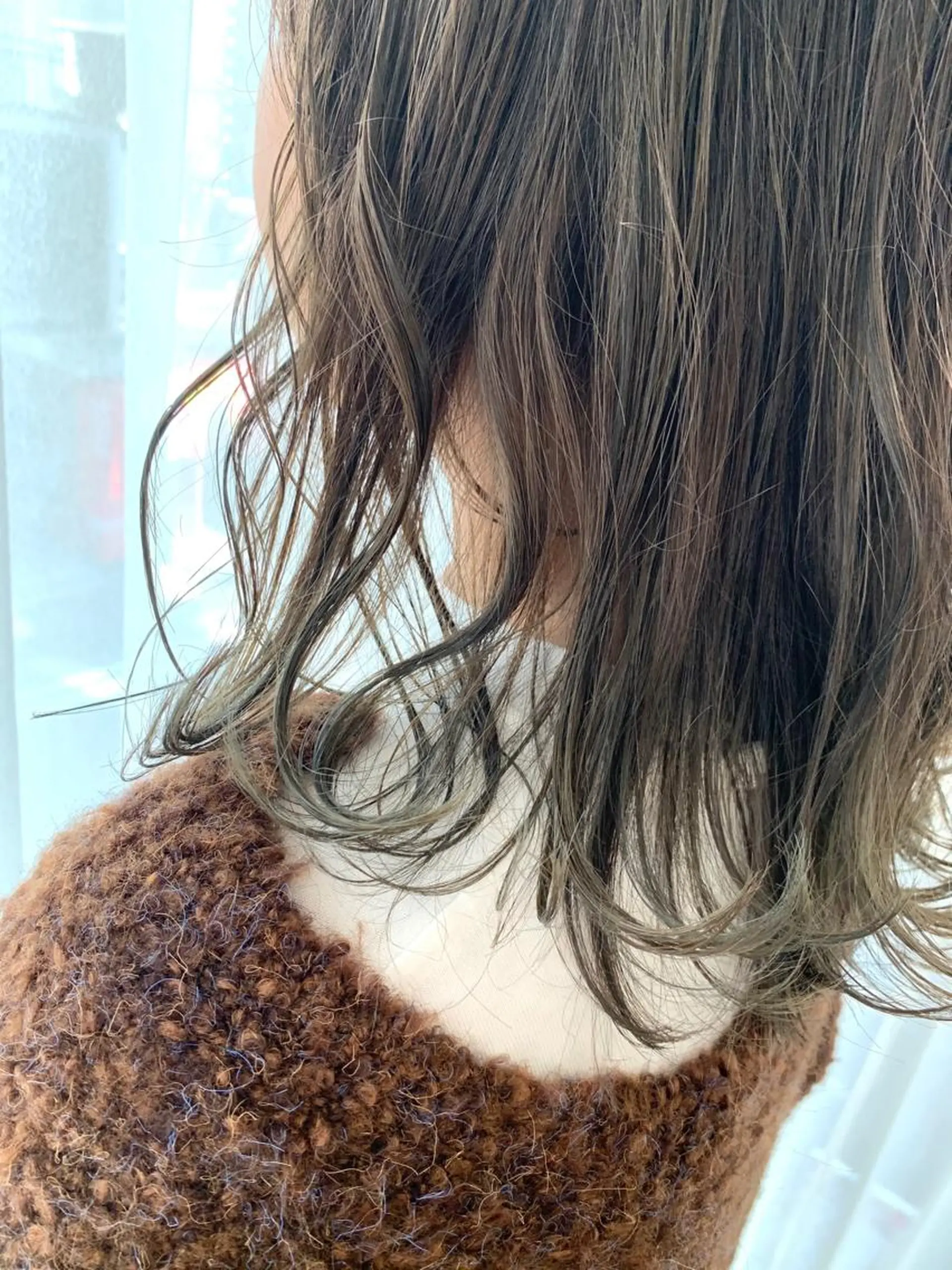 ミディアム カラー オリーブカラー ✨カラー支持No.1 🧸ワキ カナコ🧸のヘアスタイル