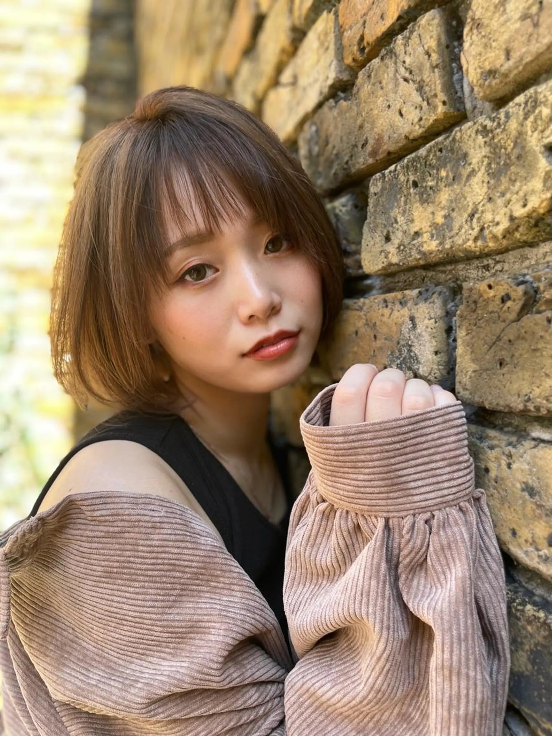 ショート カラー ボブ TMJ所属・バズる韓国ヘア 🇰🇷溝邊　拓麿のヘアスタイル