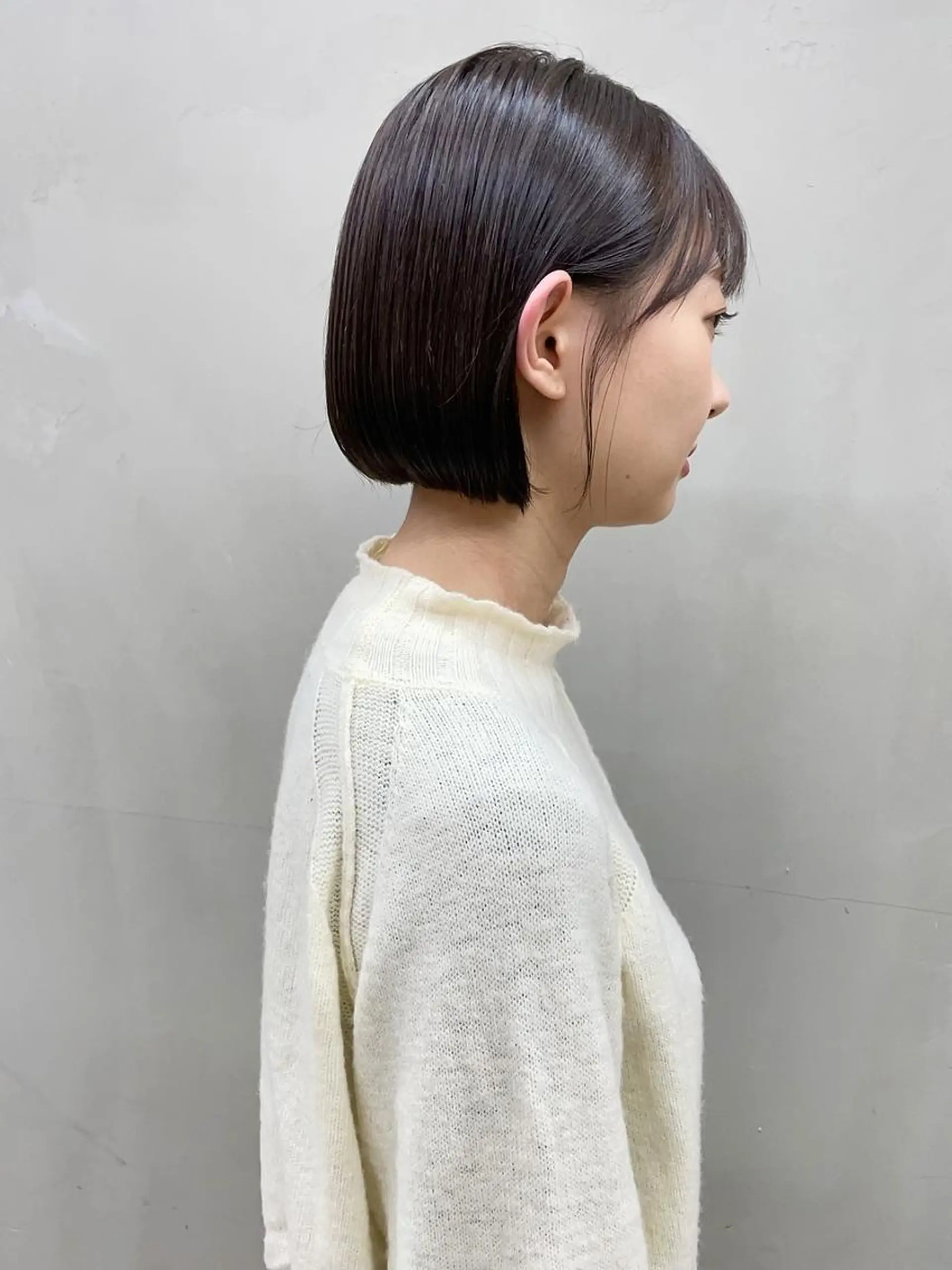 ショート カラー ボブ 小顔カット ANGELICA LABO 梅田店のヘアスタイル