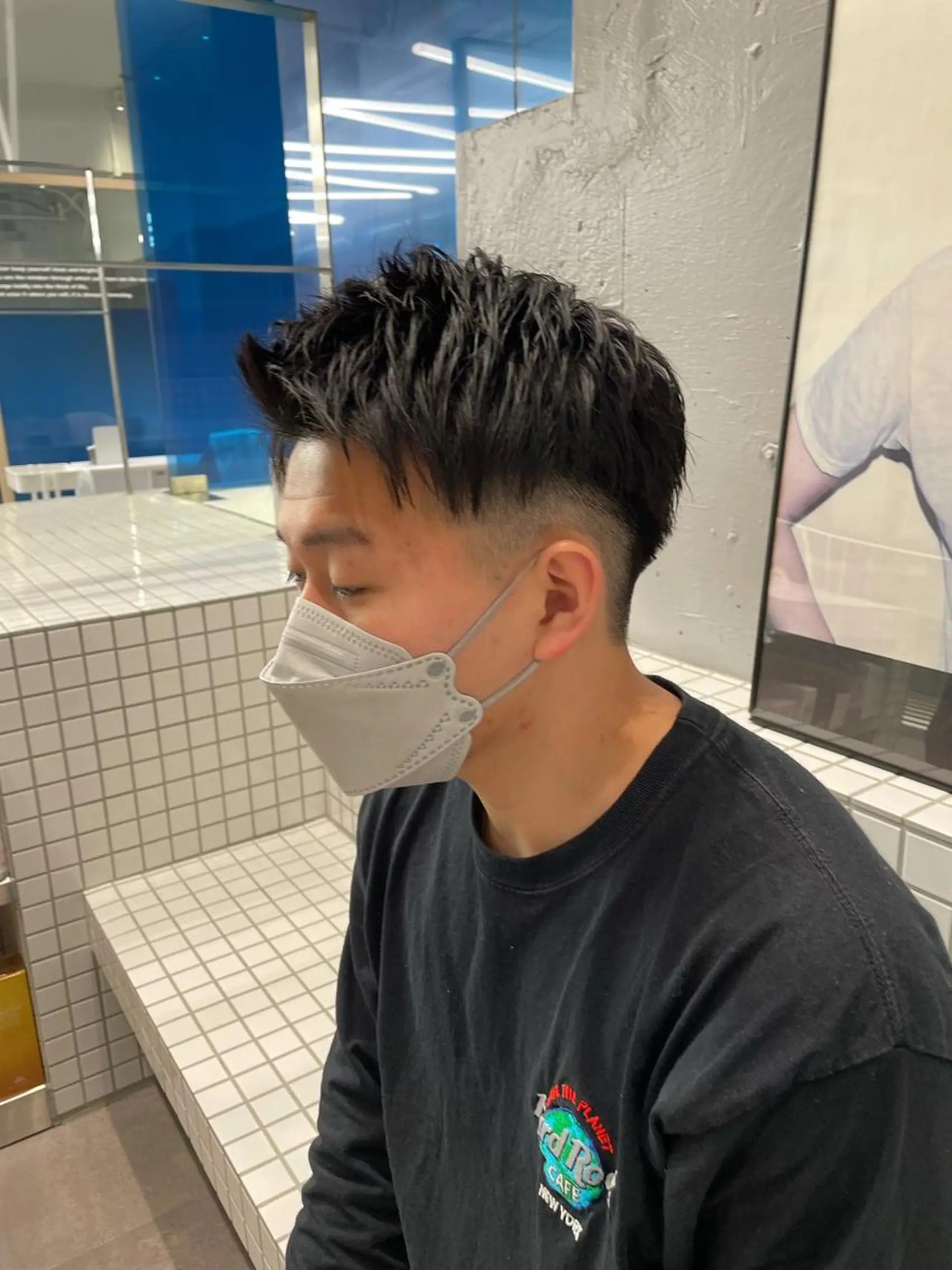 ショート カラー パーマ メンズ フェードカット 🔥メンズヘア🔥 セヤシュウヘイのヘアスタイル