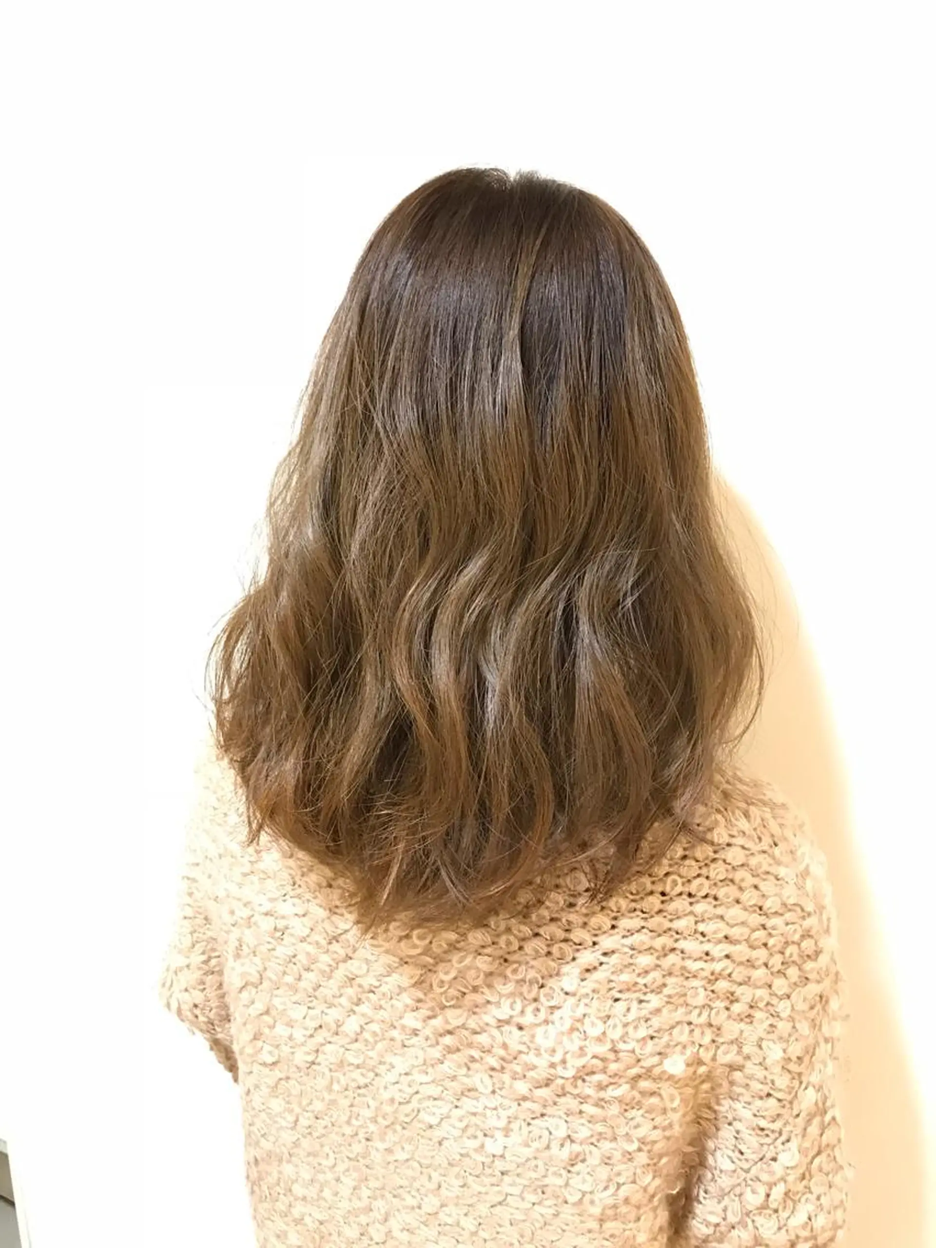 ミディアム カラー ベージュカラー オレンジ オレンジベージュ chiyo yasuのヘアスタイル