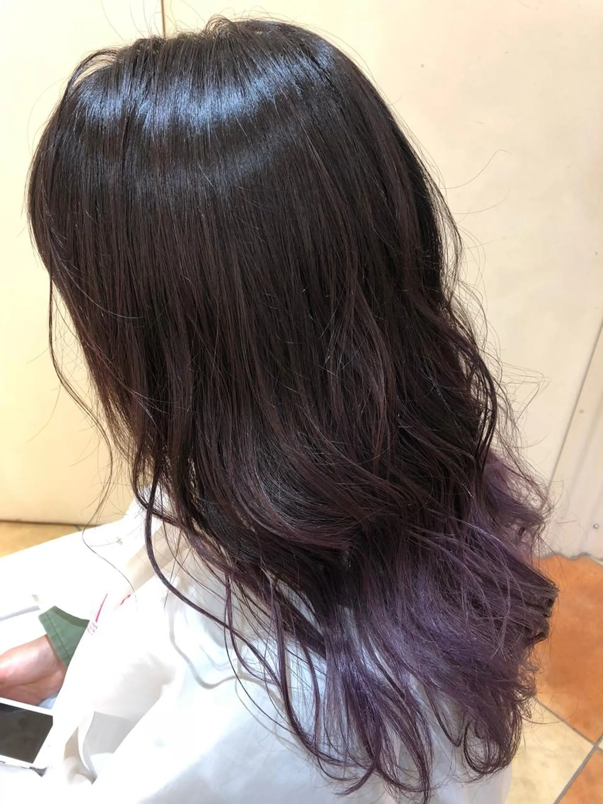 ロング カラー 天野 直美のヘアスタイル