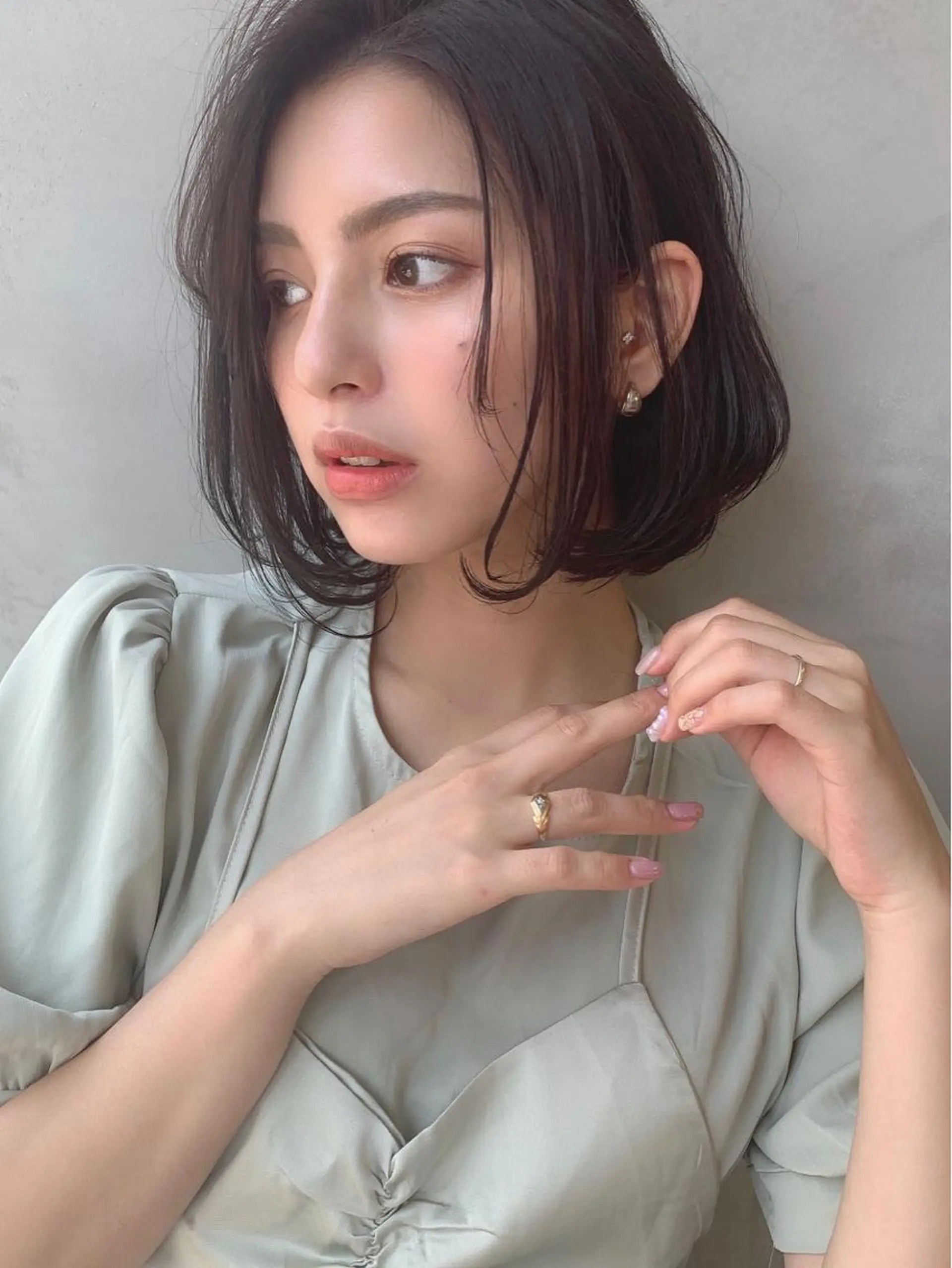 ショート カラー 本町/心斎橋/北堀江 透明感カラーSANCのヘアスタイル