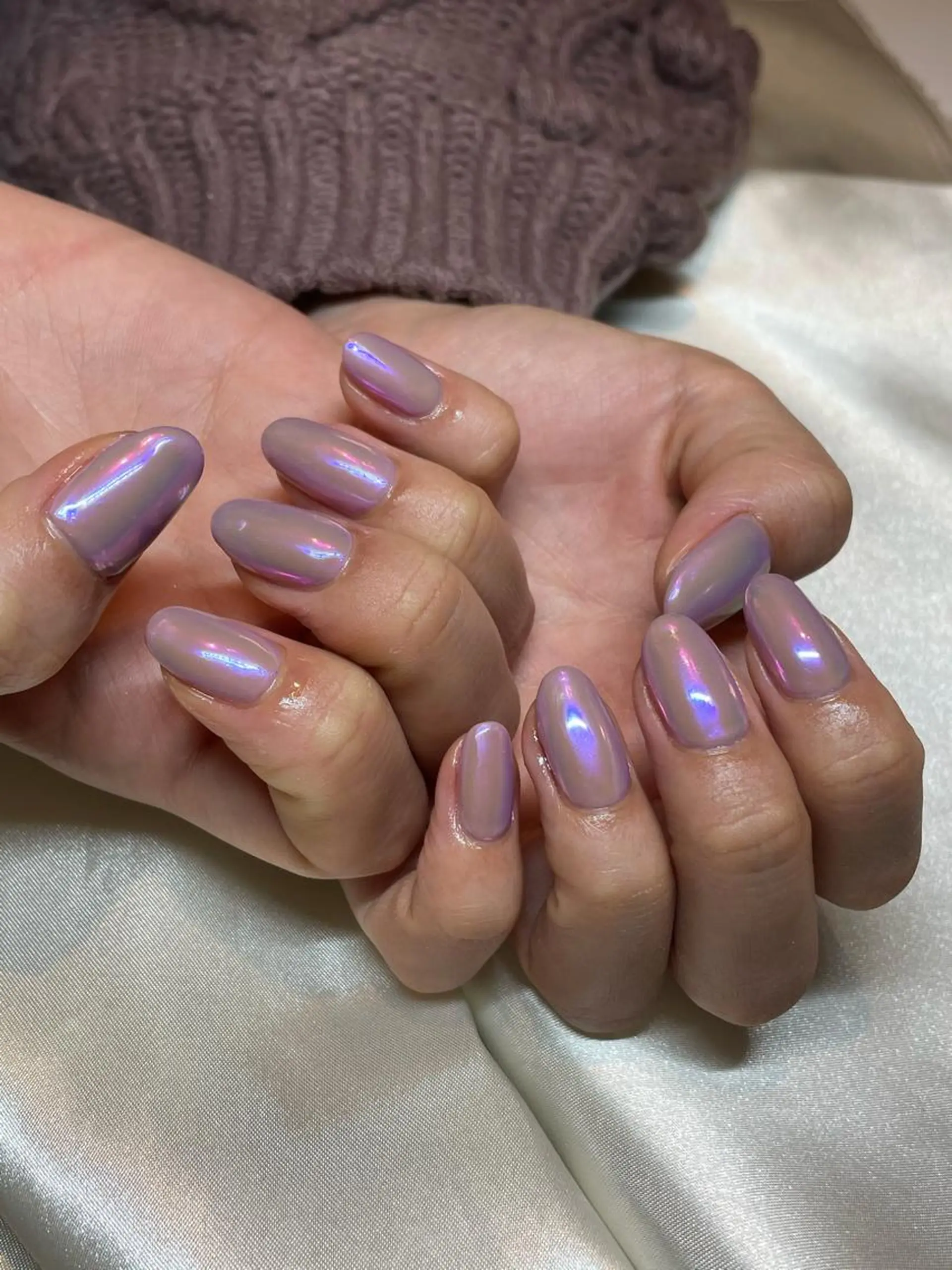 ネイル オーロラネイル ミルフィーユ /Tomoeのネイルデザイン