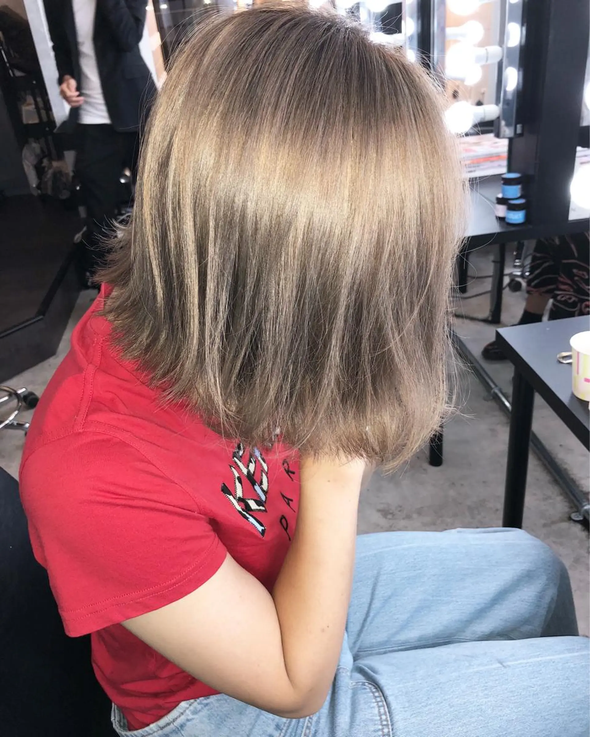 カラー ベージュカラー レイヤーカット BLend 渋谷のヘアスタイル