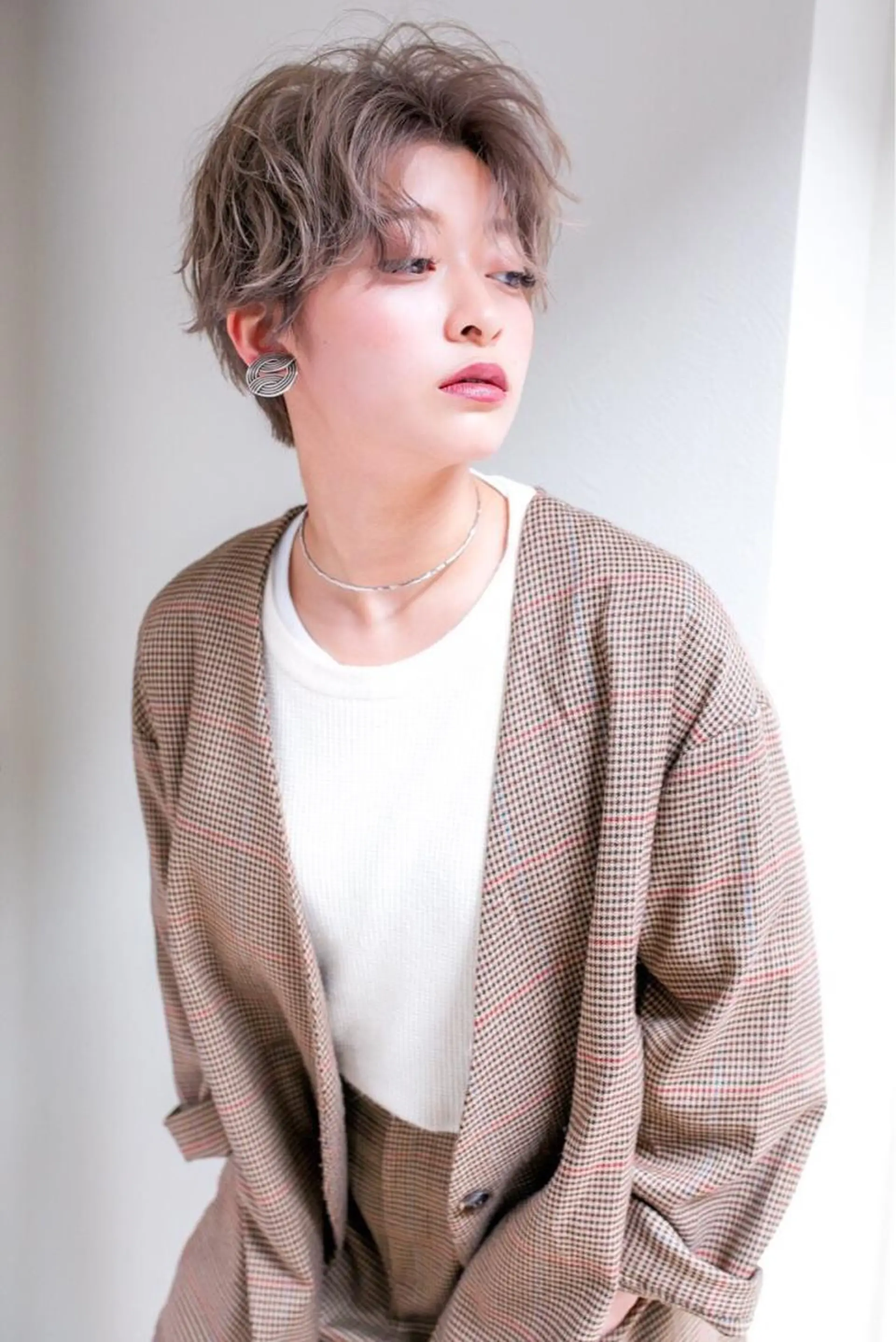 ショート カラー パーマ マニッシュショート ショートヘア Lond re Maison.原宿のヘアスタイル