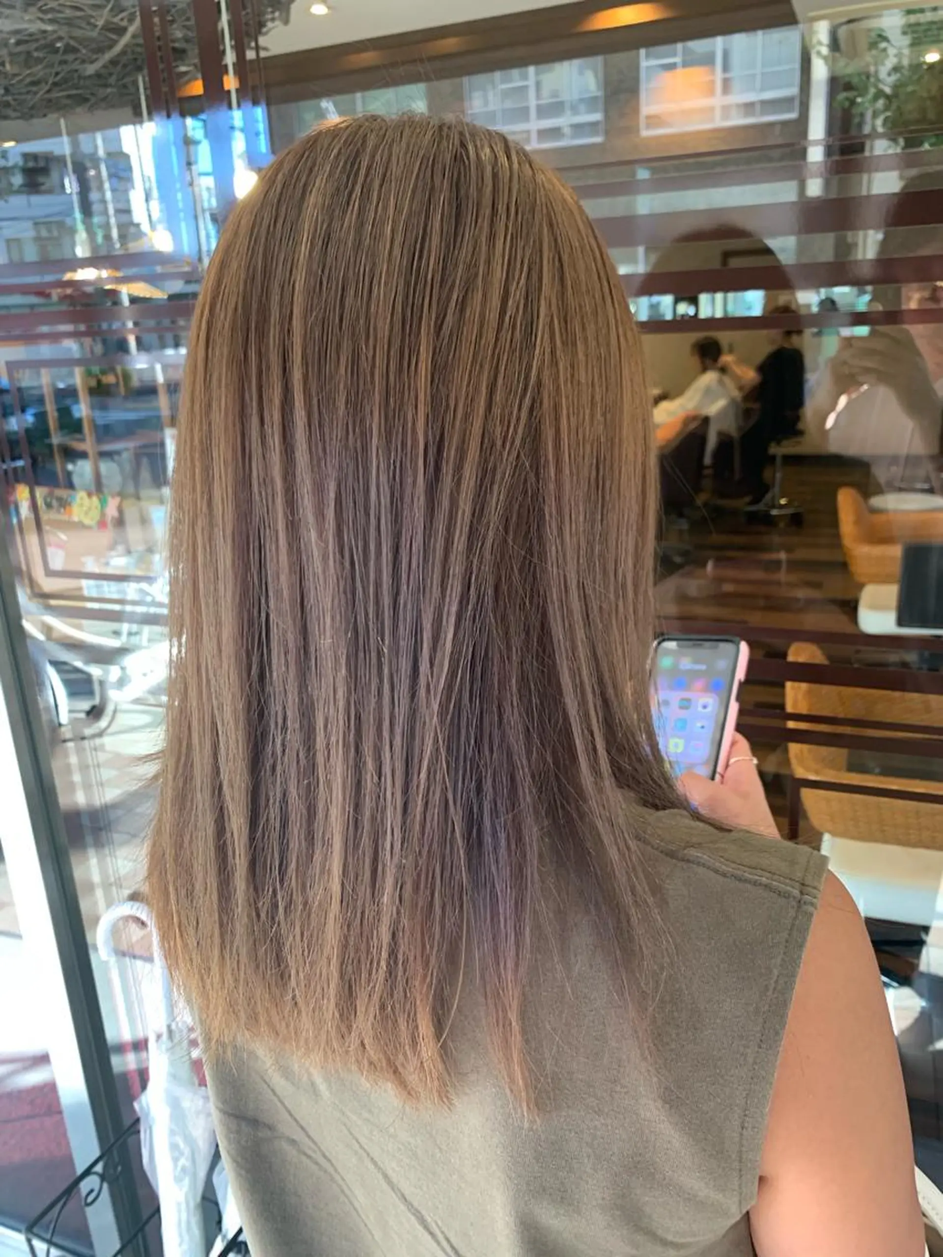 セミロング カラー ブリーチ ブリーチなしカラー ◆◇◆ナカハマ アキト◆◇◆のヘアスタイル