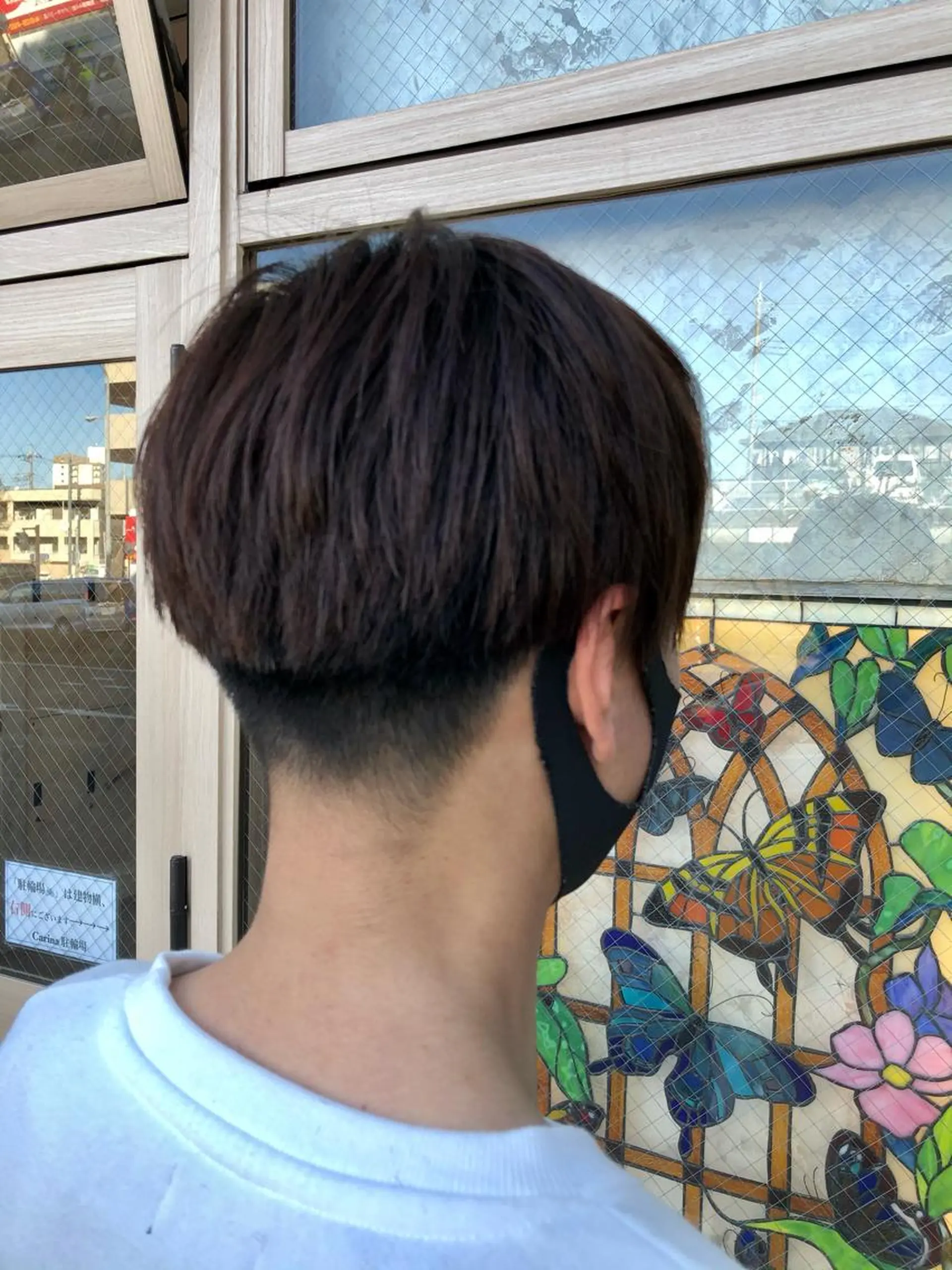 ショート メンズ 縮毛矯正 Carina所属・セン北徒歩５分 キシタクのヘアスタイル