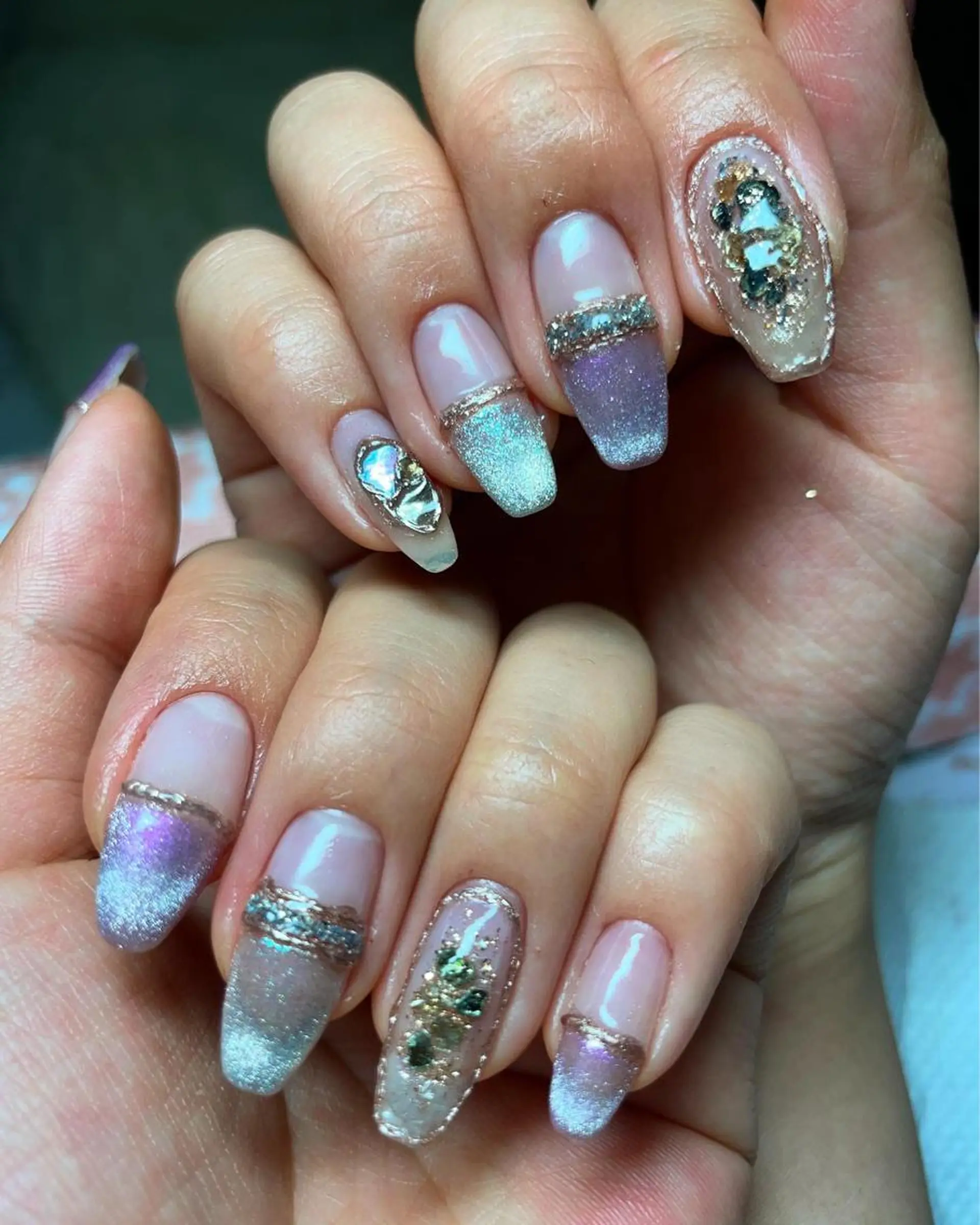 ネイル マグネットネイル ニュアンスネイル ハンドネイル beauty salonM&Iのネイルデザイン