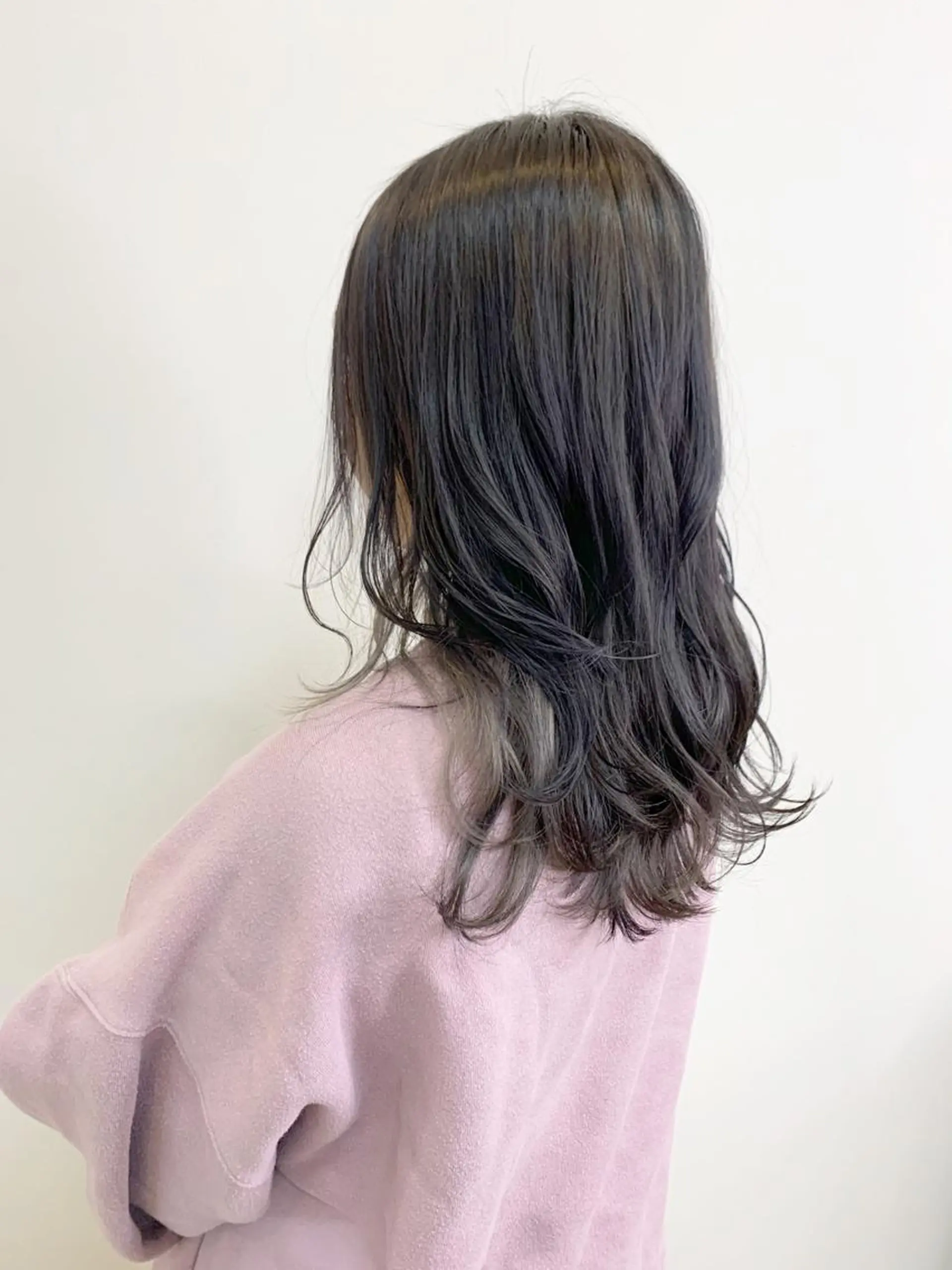 セミロング レイヤー×縮毛矯正 深見 拓のヘアスタイル