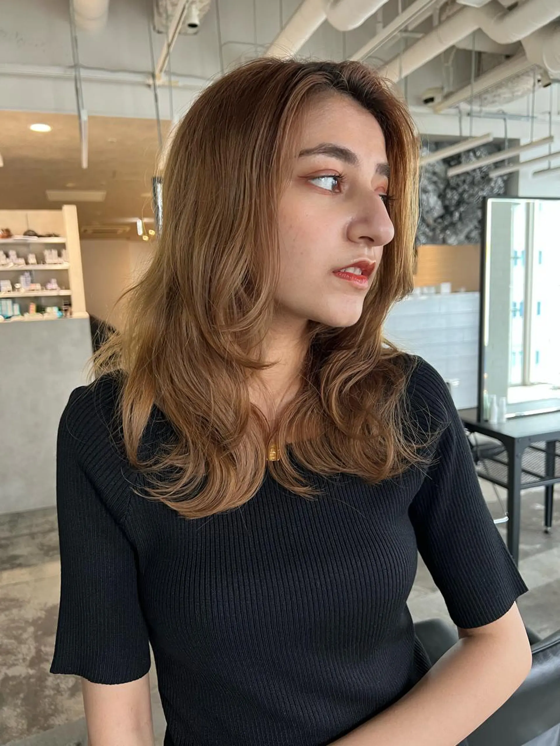 セミロング カット ヘアカラー トリートメント 🌿MASATO 🌿韓国ヘアのヘアスタイル
