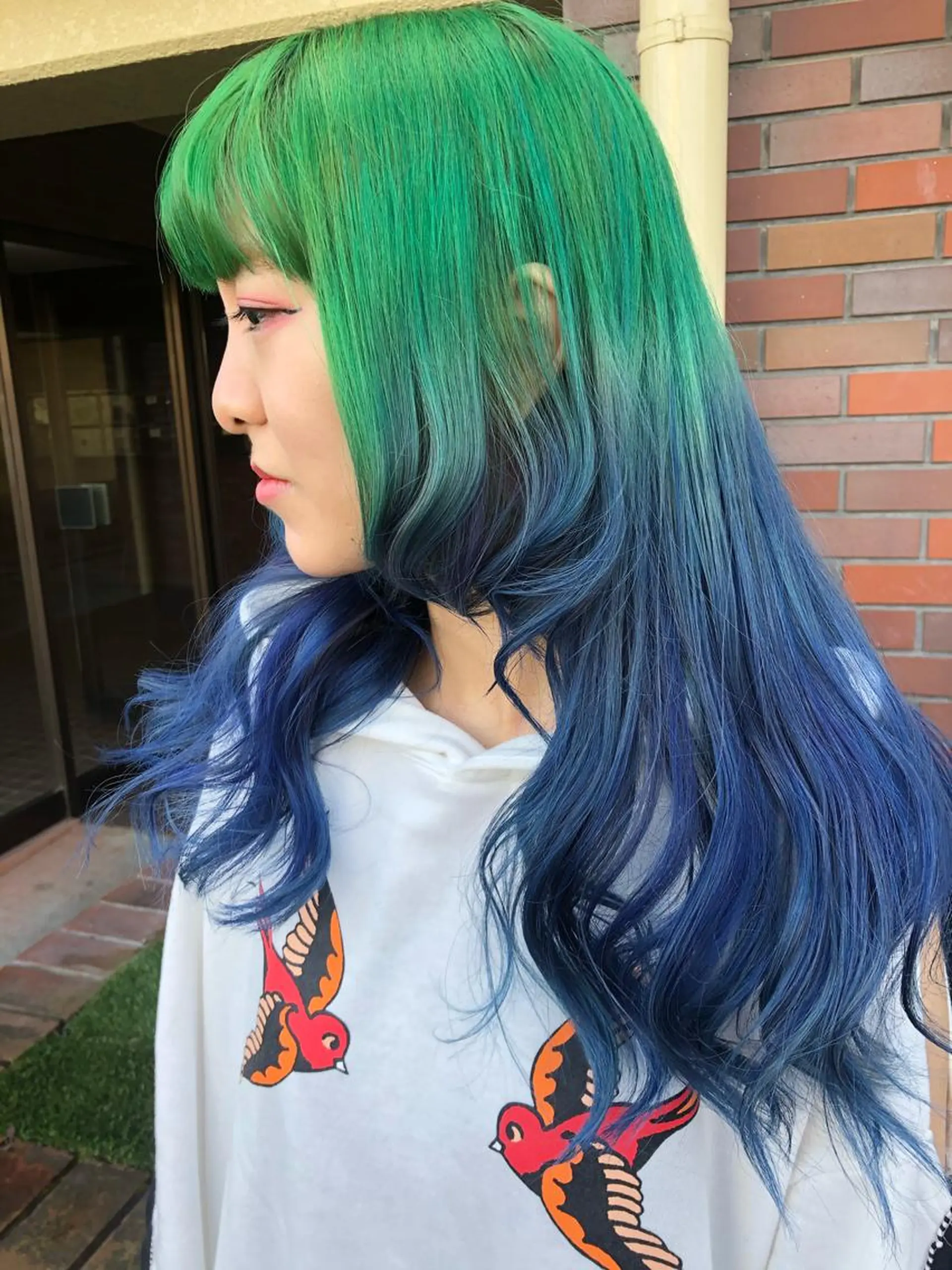 ロング カラー レイヤーカット匠 イソザキノリユキのヘアスタイル