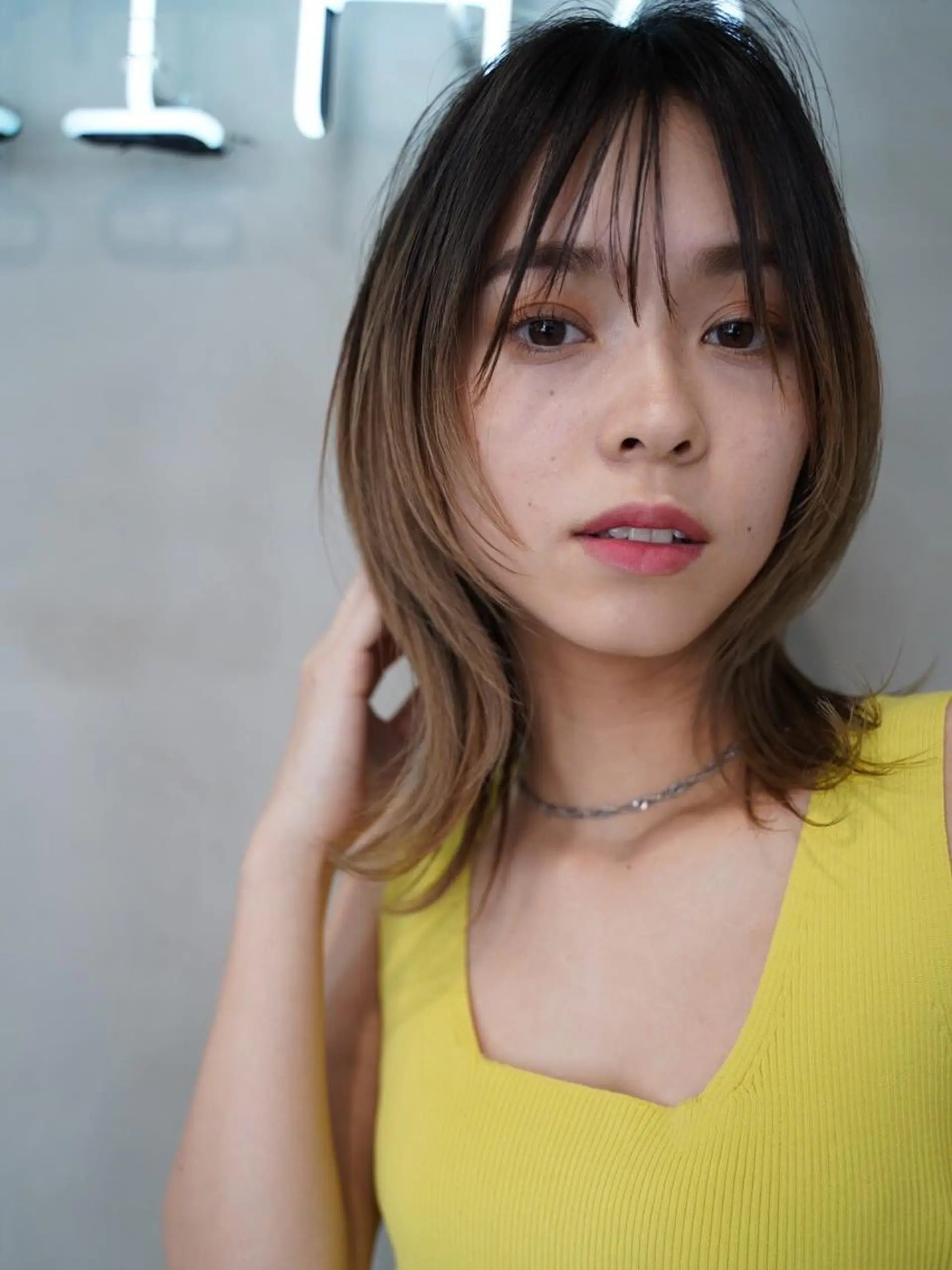 カラー ミディアム ヘアアレンジ 💈Chlom💈_ 公式_NewOpenのヘアスタイル