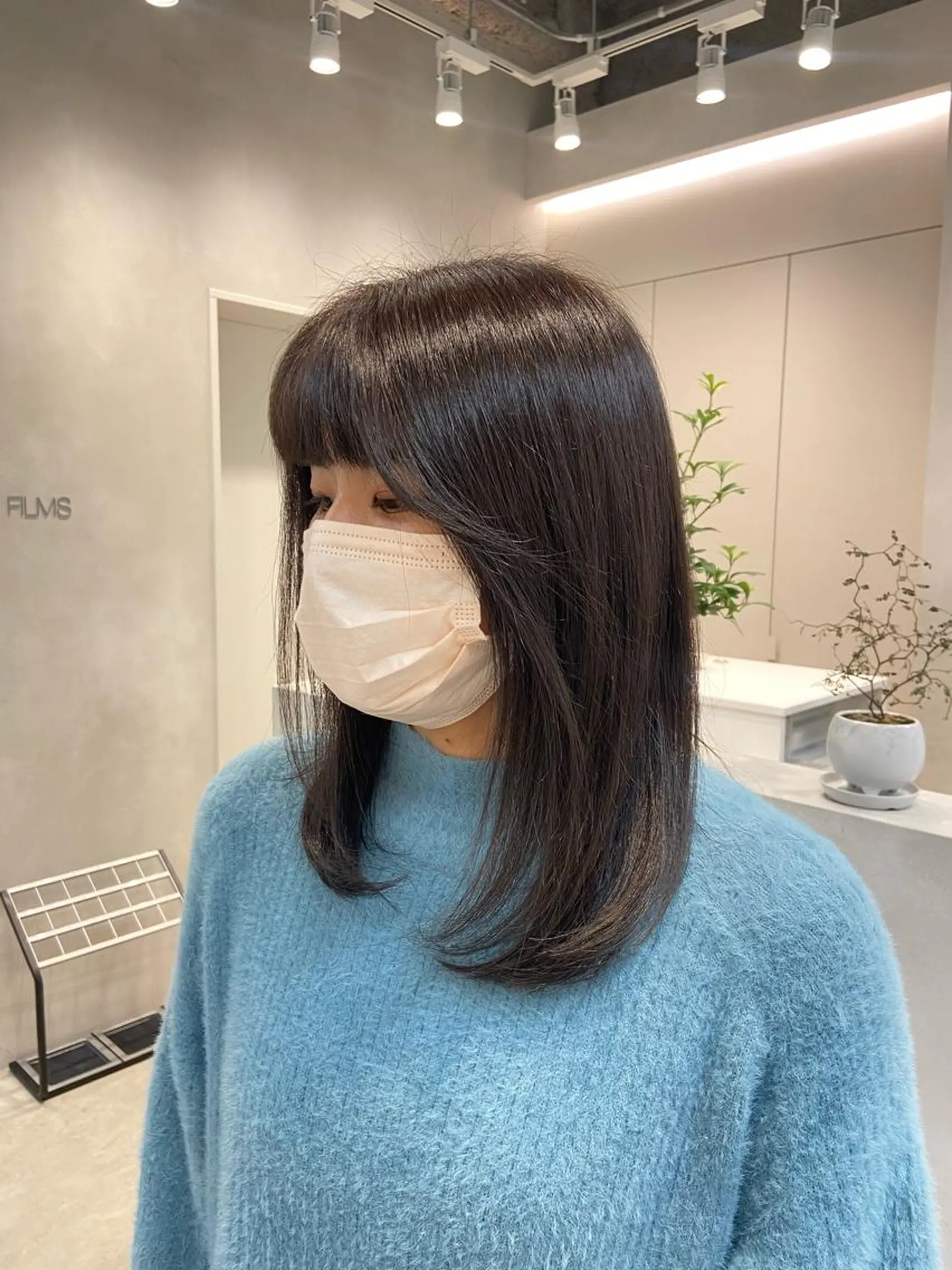 セミロング 青柳美里/ショート カットモデル募集のヘアスタイル