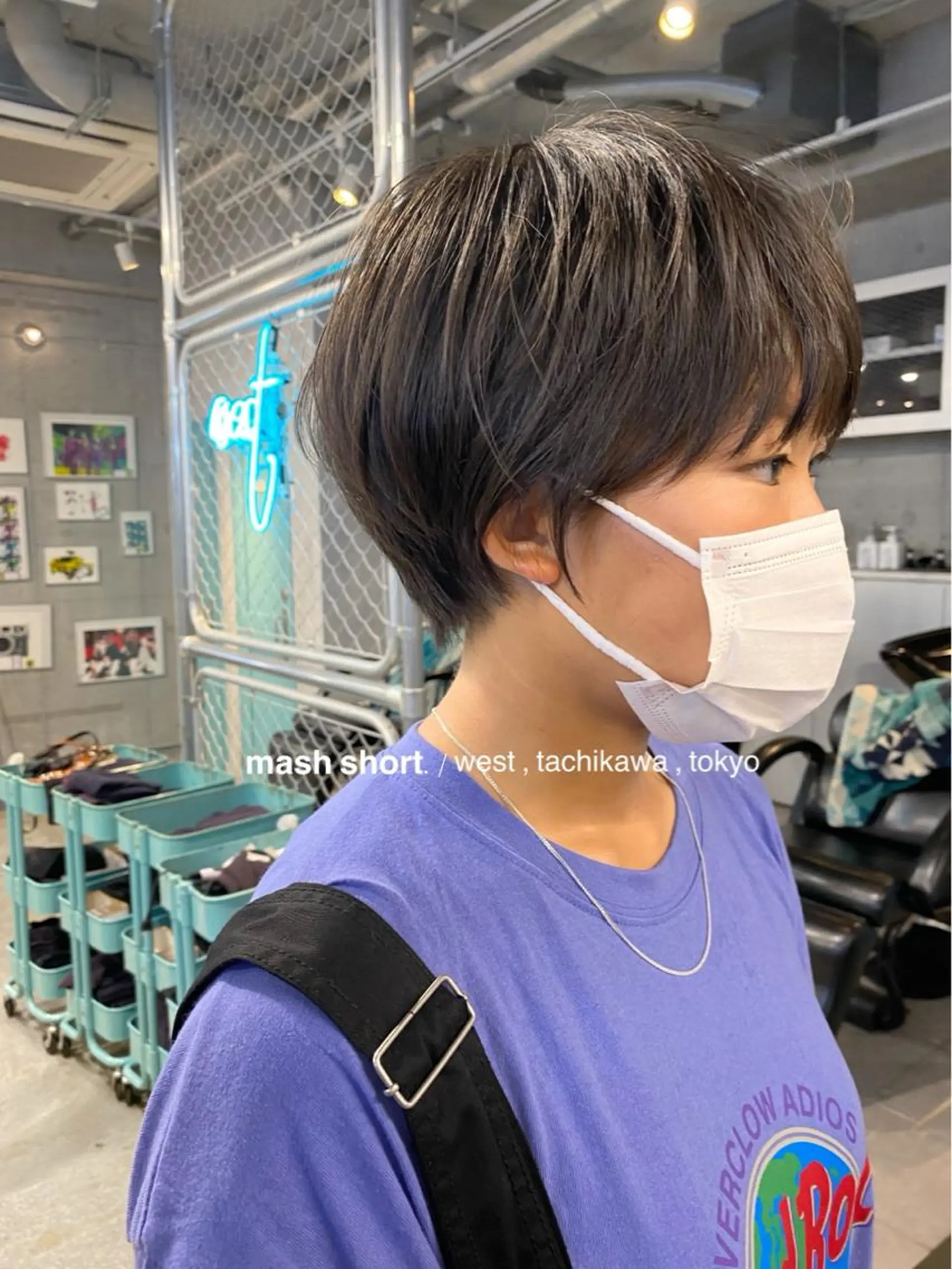 ショート ハンサムショート 丸みショート くびれヘア 学生 ショートヘア 竹嶌 健吾のヘアスタイル