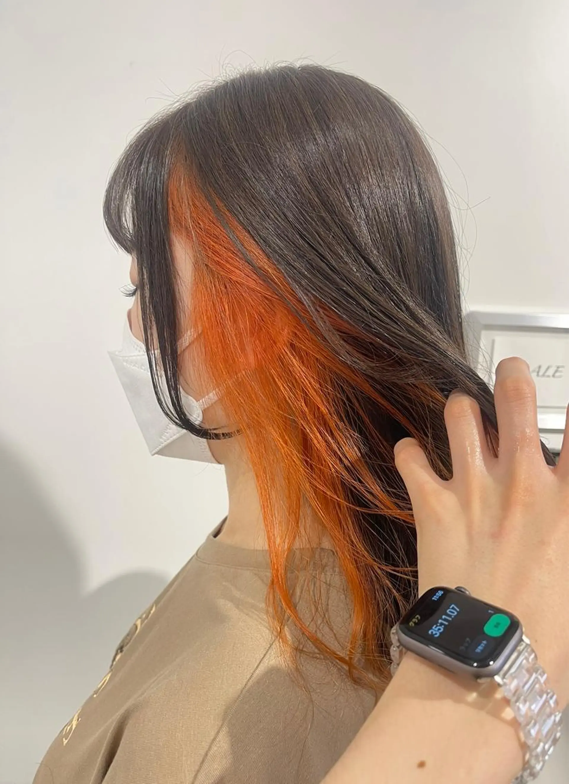 ロング カラー アッシュ アッシュブラウン バレイヤージュ ベージュカラー ブリーチ ヘアカラー きむら かずきのヘアスタイル
