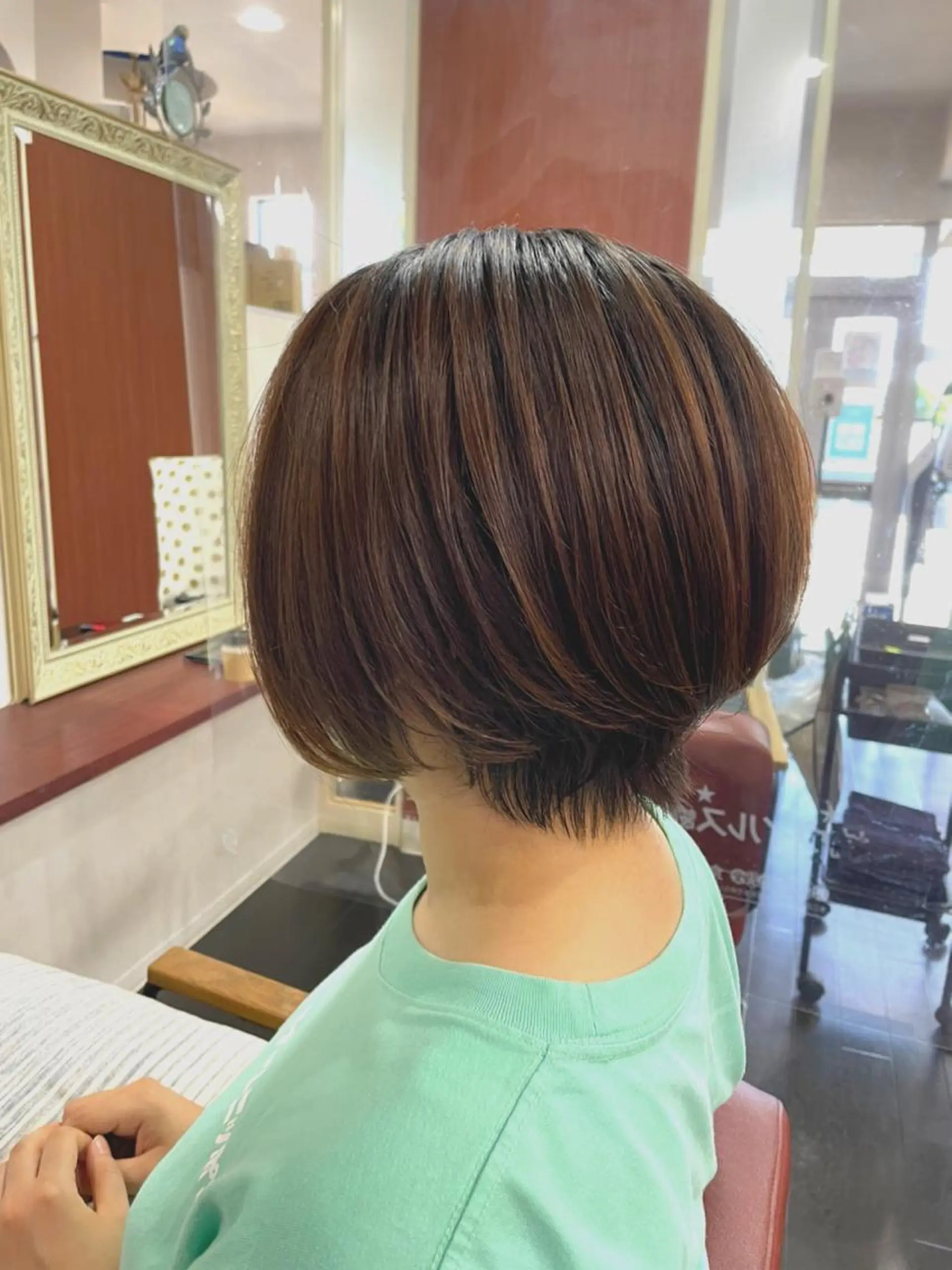 ショート ショートボブ ボブ くせ毛 ショートヘア 💎韓国カラー Giness坂下巧のヘアスタイル