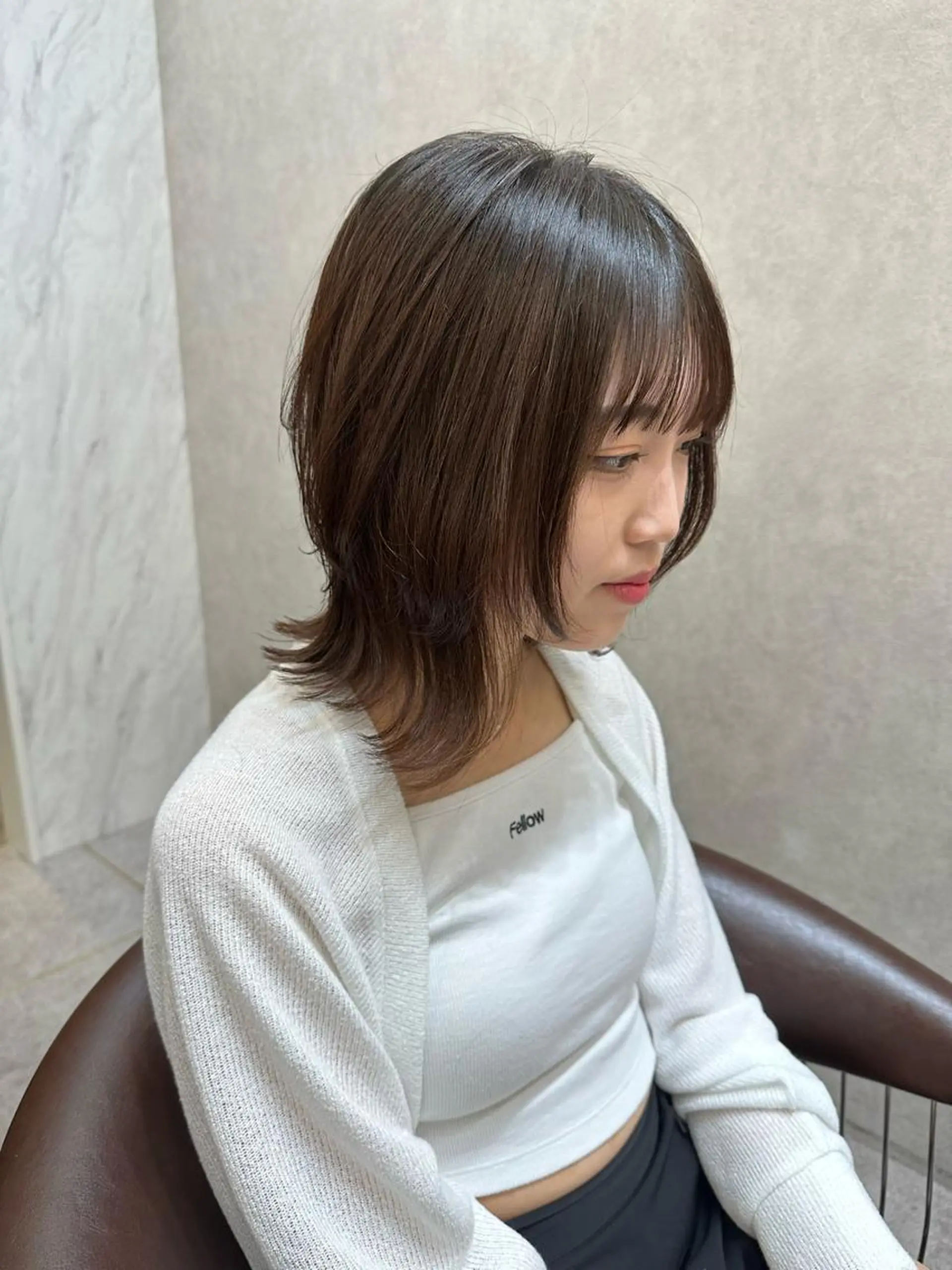 ミディアム カラー ヘアアレンジ カット ヘアカラー トリートメント yuuto🌈 艶髪ダブルカラーのヘアスタイル