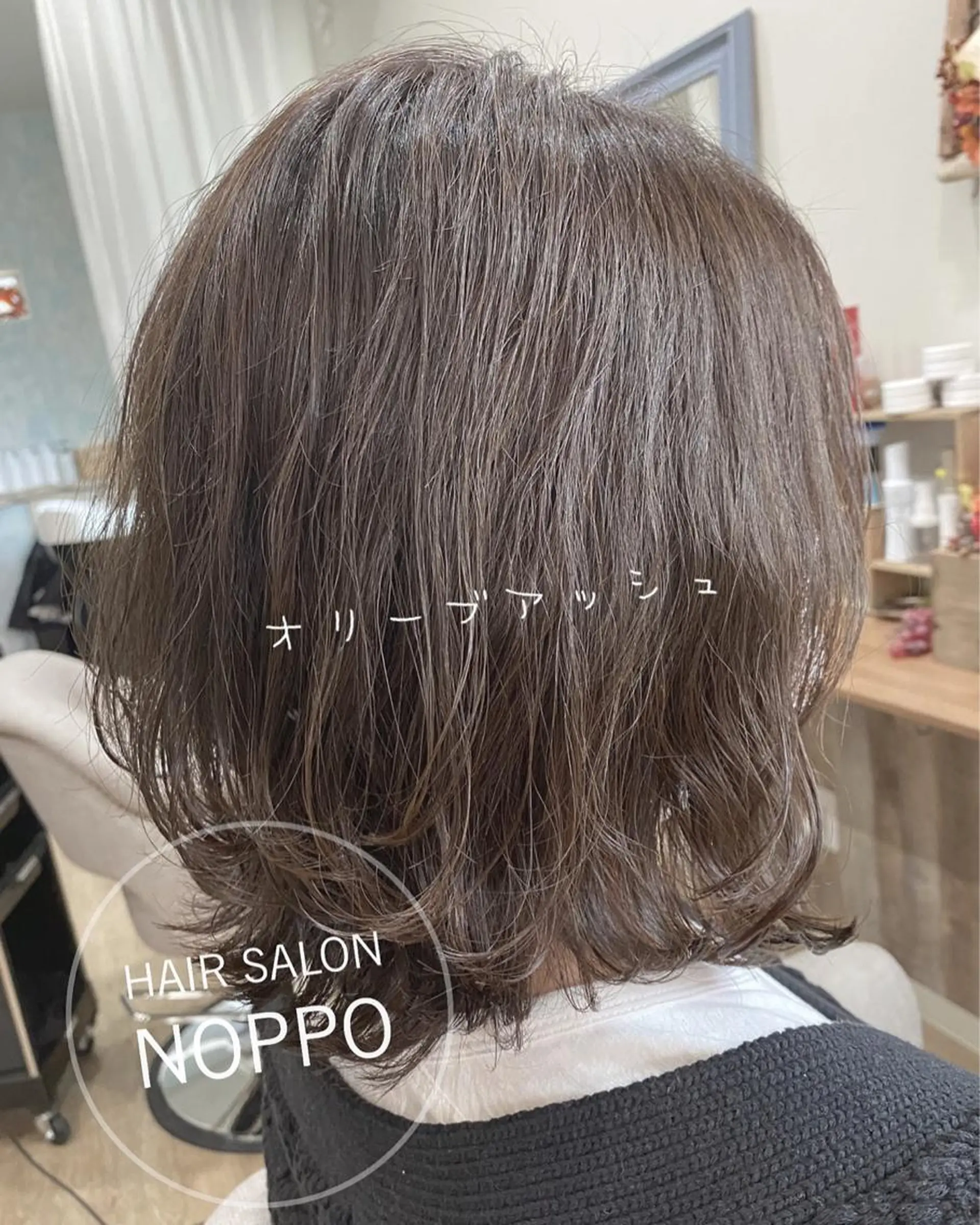 ミディアム カラー noppo所属・NOPPO 和泉市 美容室/奥村 飛鳥のヘアスタイル