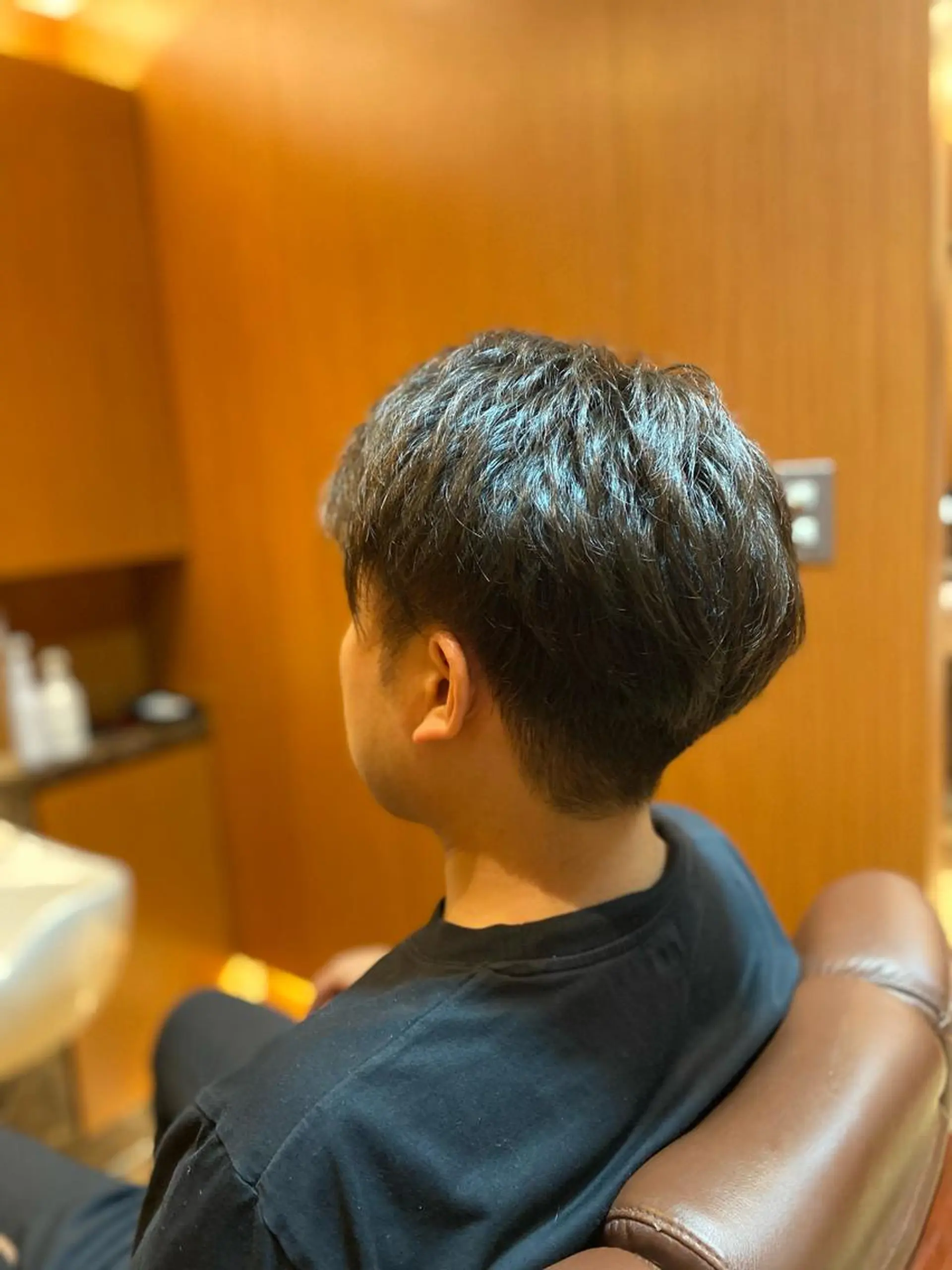 ミディアム 北川 竜也のヘアスタイル