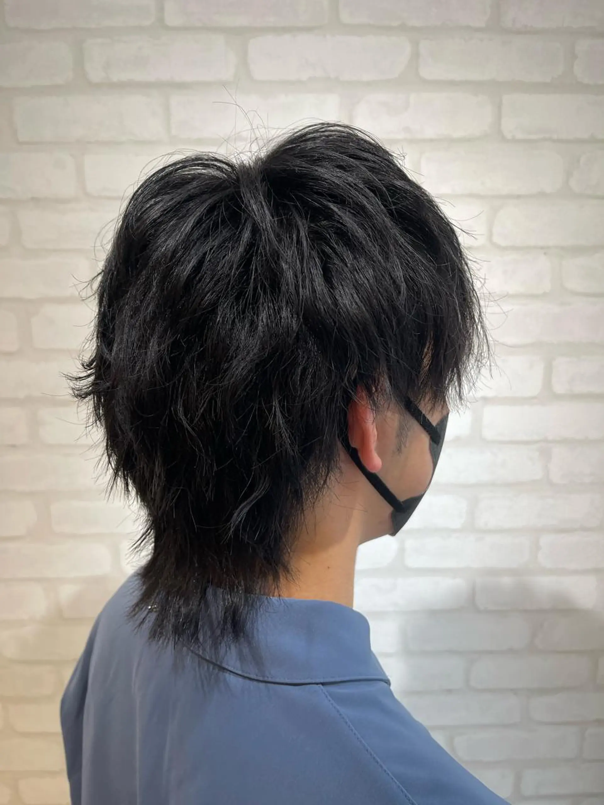 ショート カラー メンズ メンズウルフカット ウルフカット 髪質改善×艶カラー ANDIAMO 楓のヘアスタイル