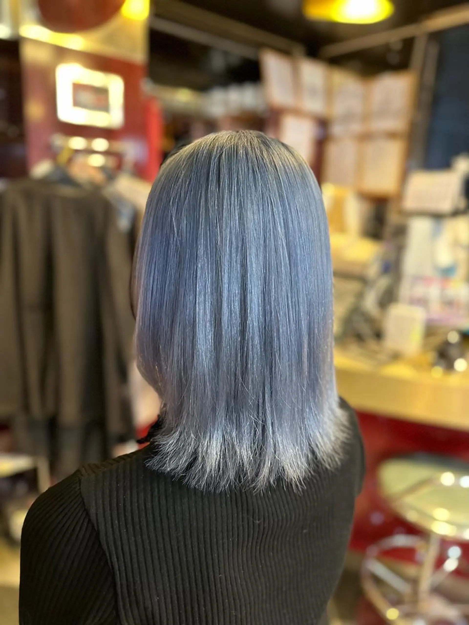 ミディアム カラー カット ヘアカラー トリートメント カット/ピンク/ ラベンダー/長谷恵花のヘアスタイル