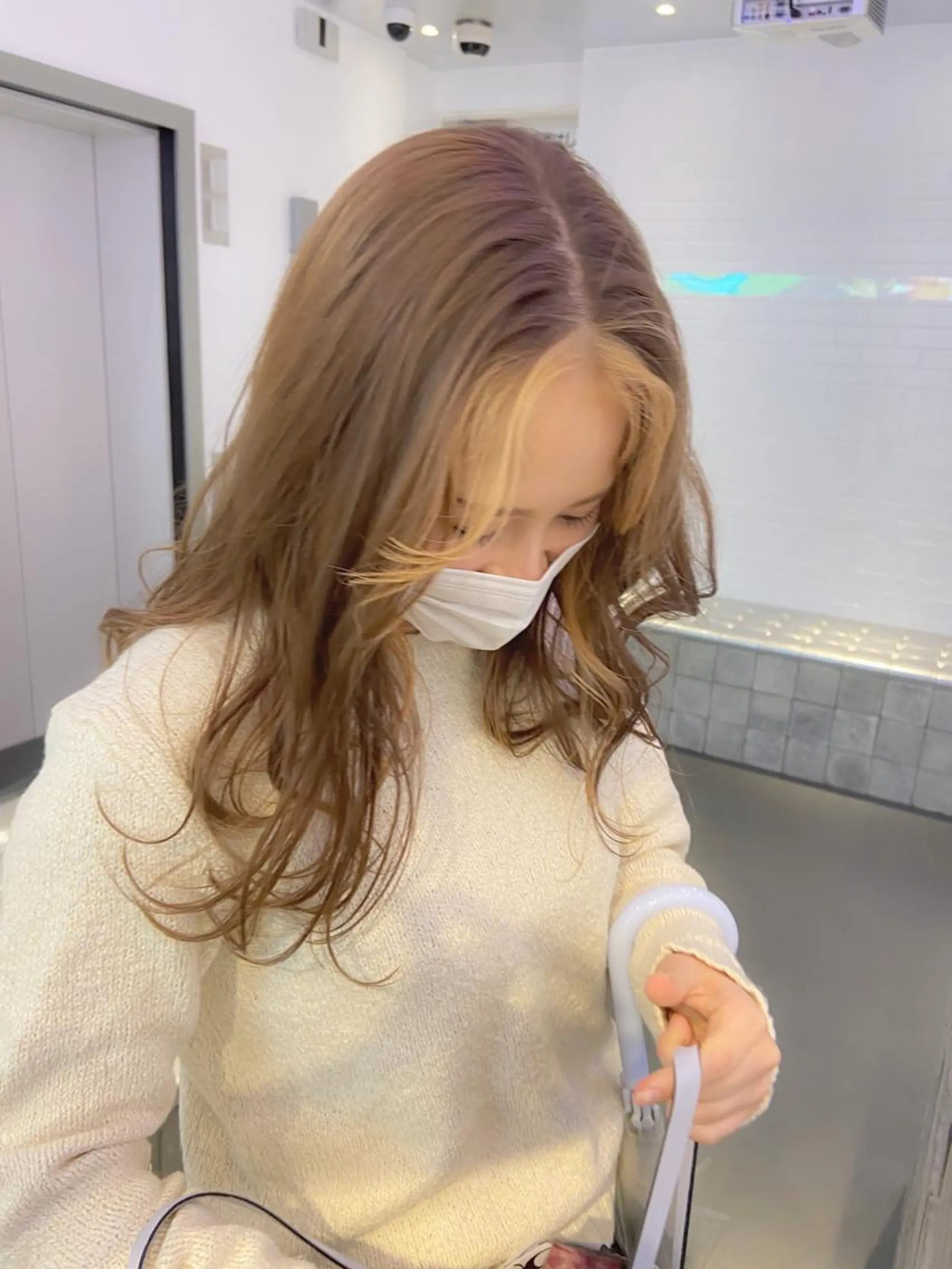 ロング カラー ヘアアレンジ ミストバング フェイスフレーミング レイヤーカット指名 No.1💖マユカのヘアスタイル