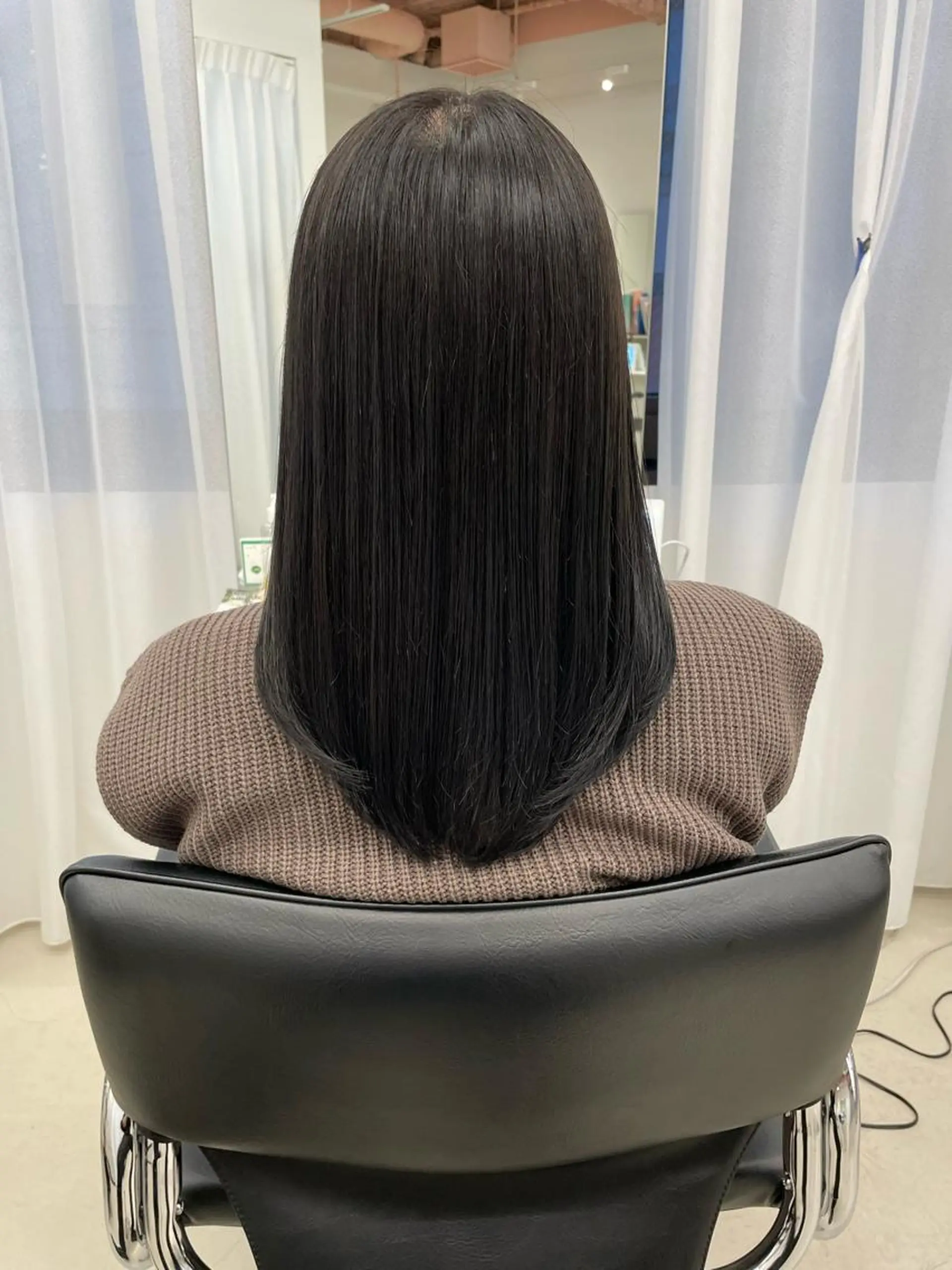 ロング カラー ヘアアレンジ カット ヘアカラー トリートメント リベルテ所属・♦️髪質改善韓国レイ ヤー♦️副店長のヘアスタイル