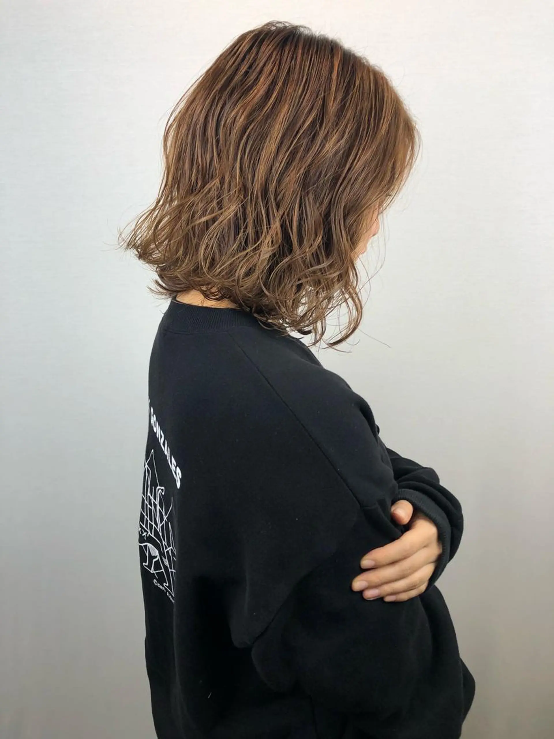 ミディアム カラー ブロンド ダブルカラー ハイトーンカラー ヘアカラー 2nd所属・🤍2nd🤍田所 美希のヘアスタイル